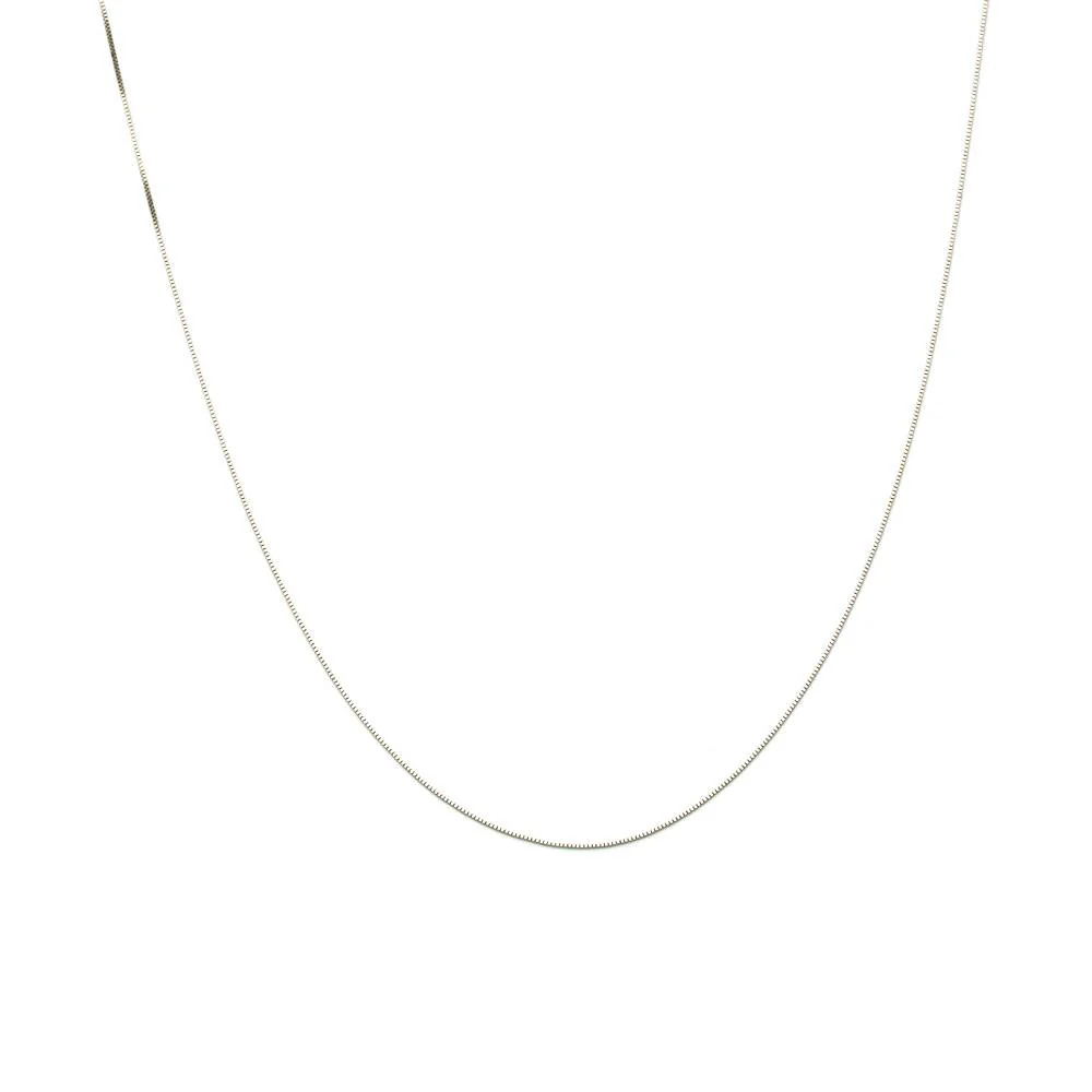 White Gold Box Chain - Image 4