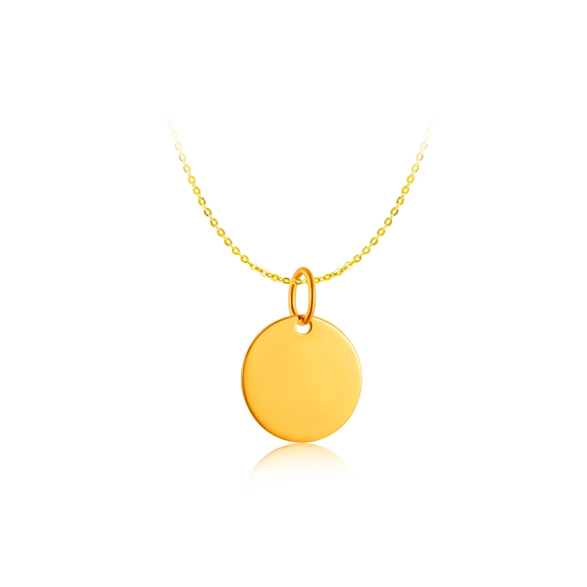 14K Gold Round Timeless Infinity Pendant - Image 5