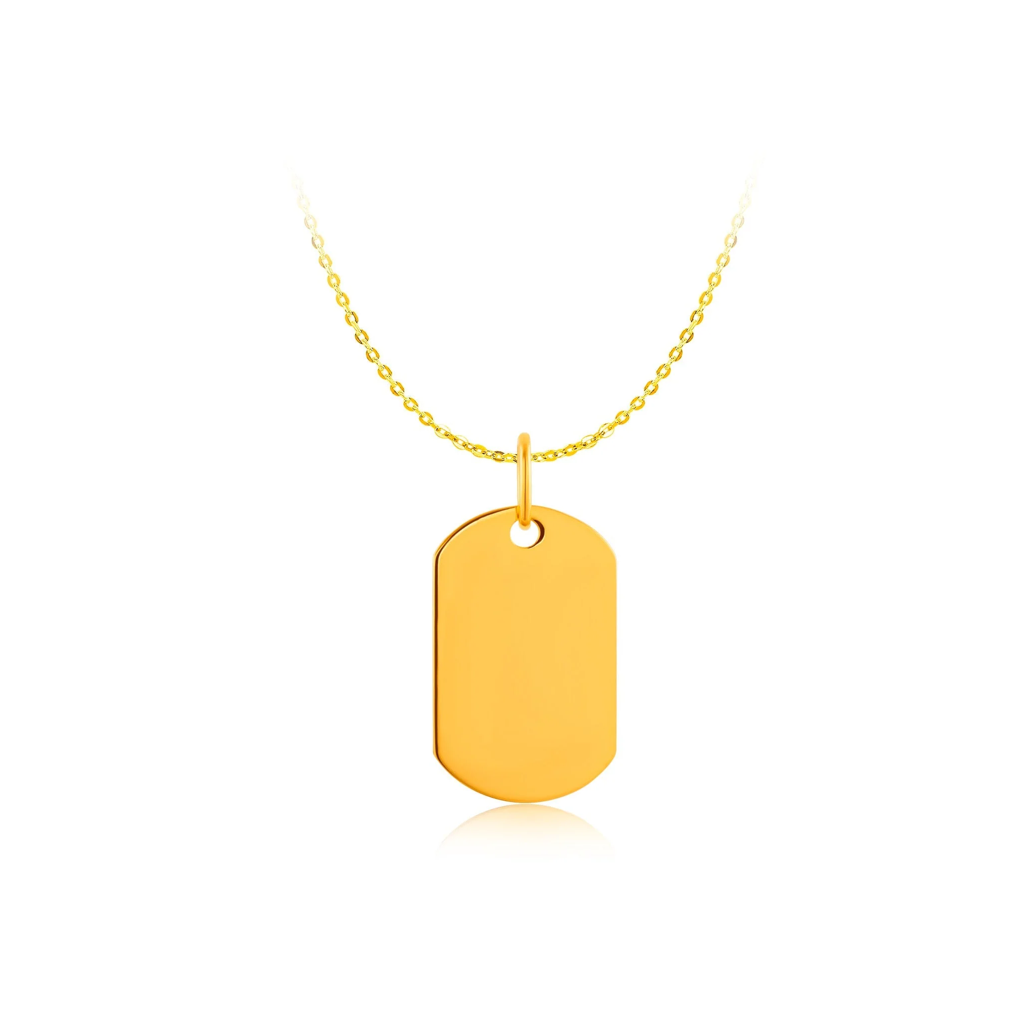 14K Gold Tag Timeless Infinity Pendant - Image 5