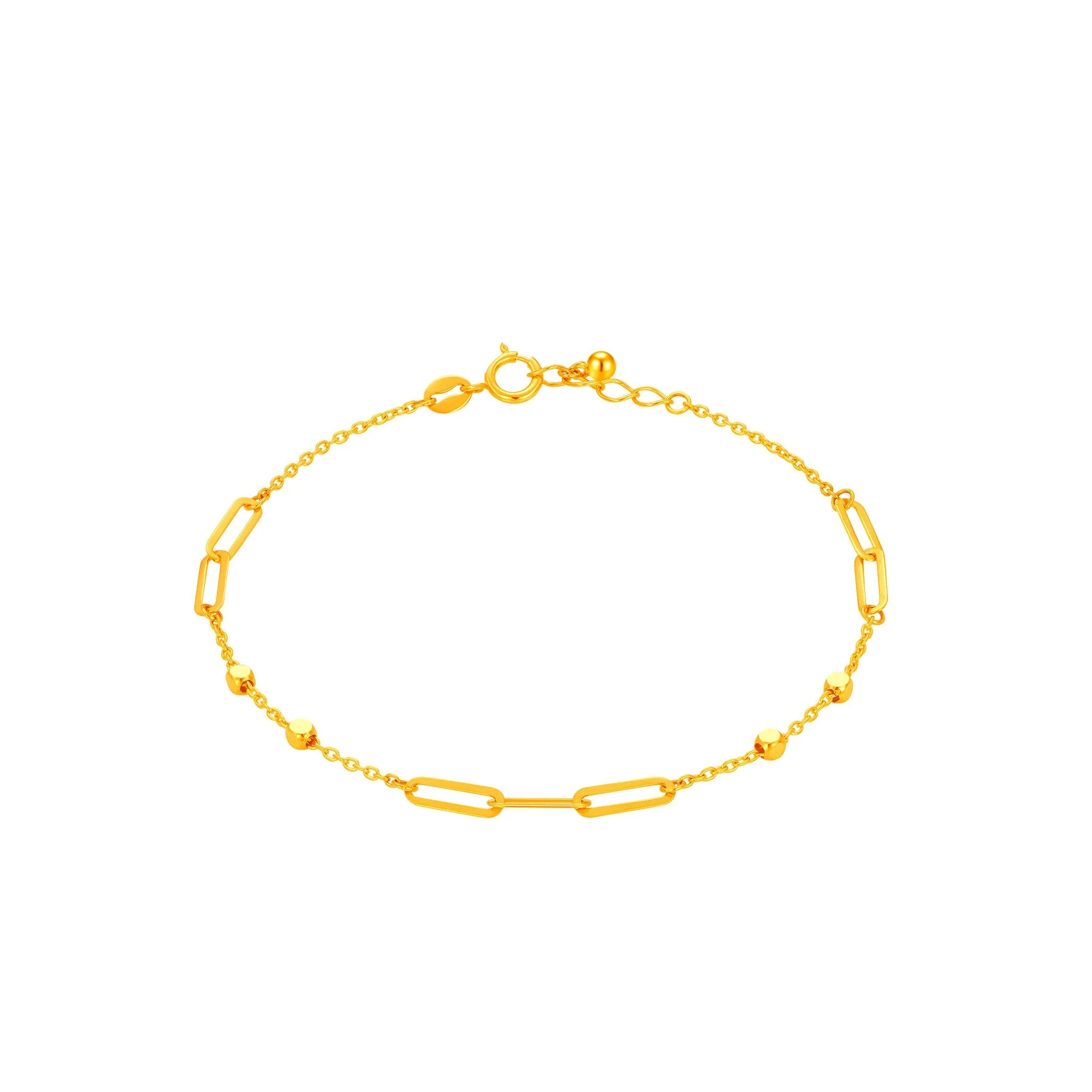 14K Gold Unity Link Bracelet