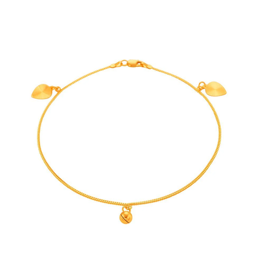 916 Gold Blessings Adult Anklet