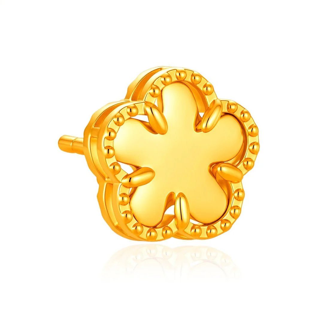 916 Gold Blossom Earrings - Image 2