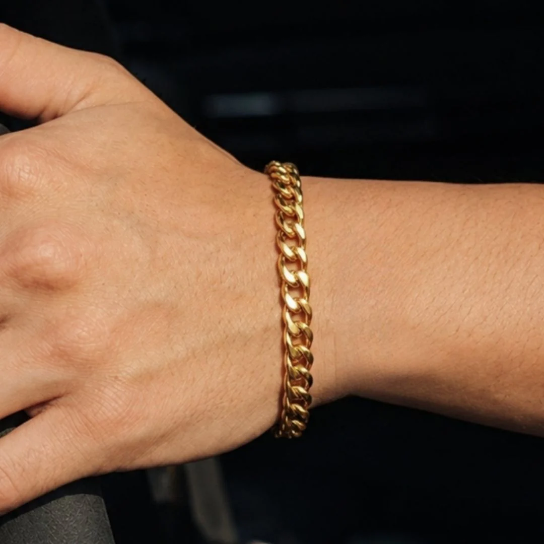 916 Gold Cuban Bracelet - Image 2