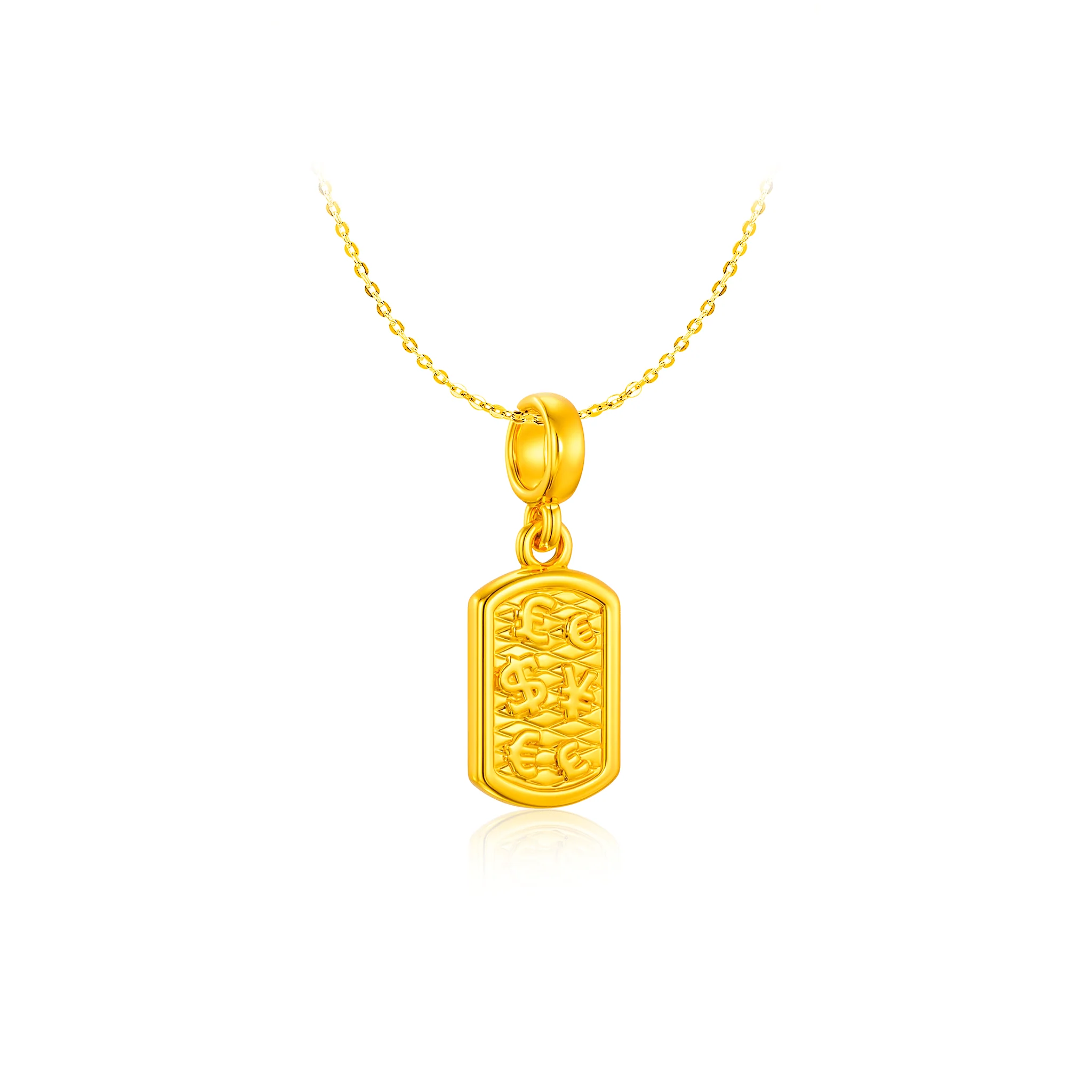 916 Gold Dollar Glow Pendant - Image 2
