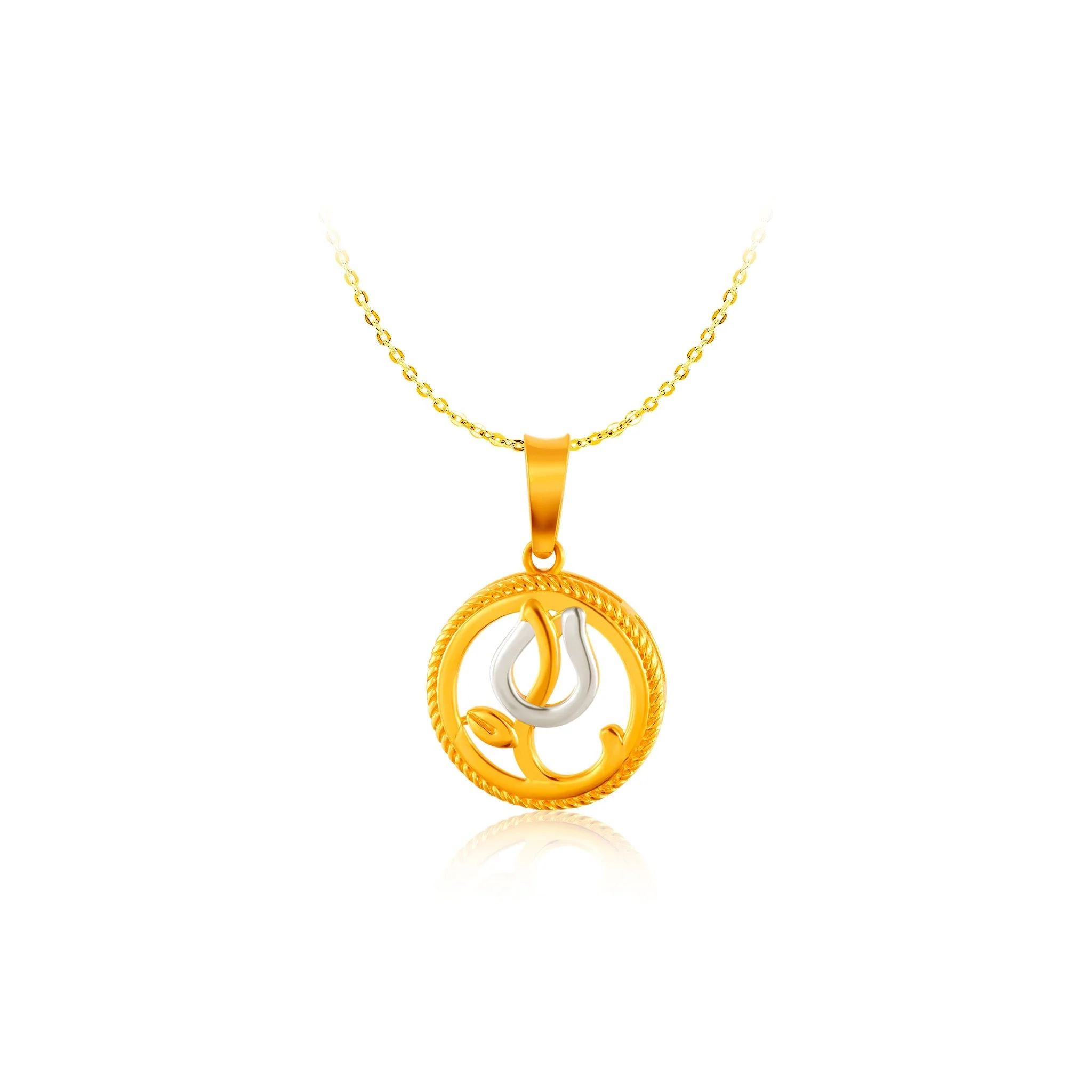 916 Gold Eternal Beauty Pendant