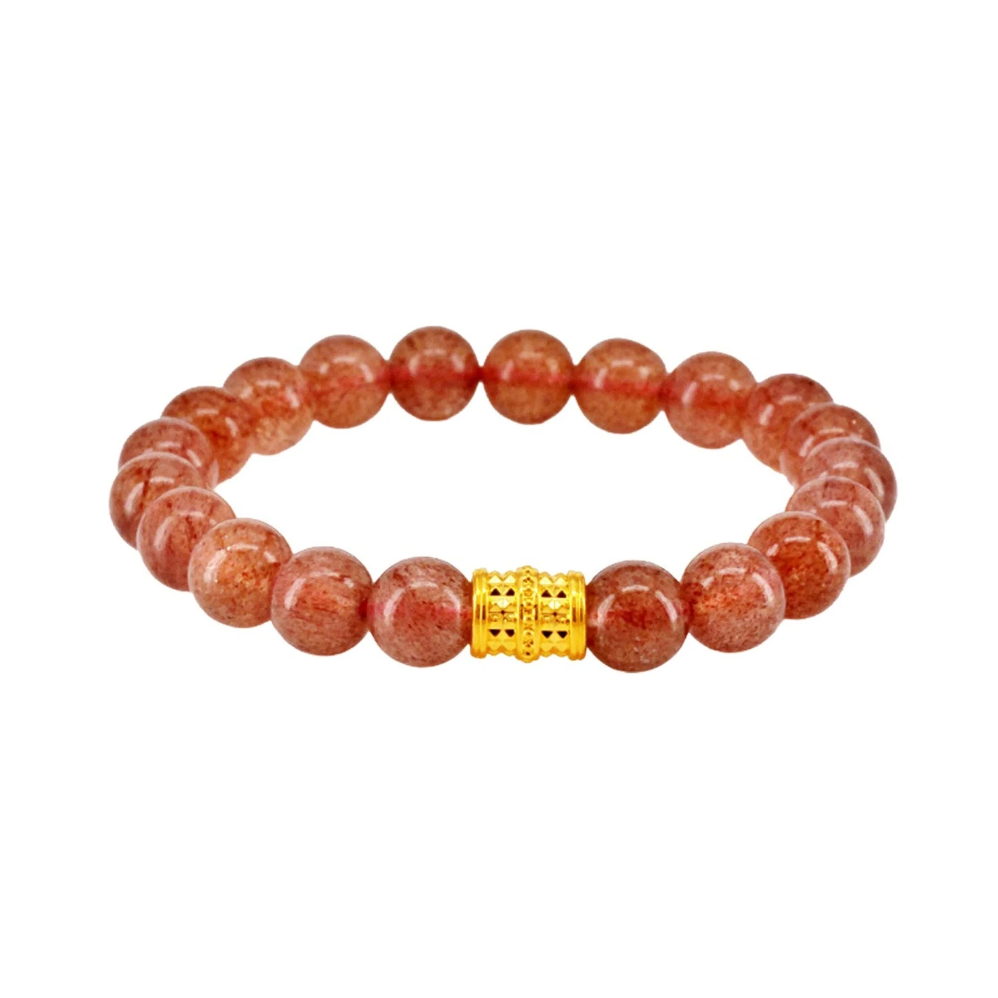 916 Gold 路路通 Fortune Barrel with Auspicious Beads Bracelet