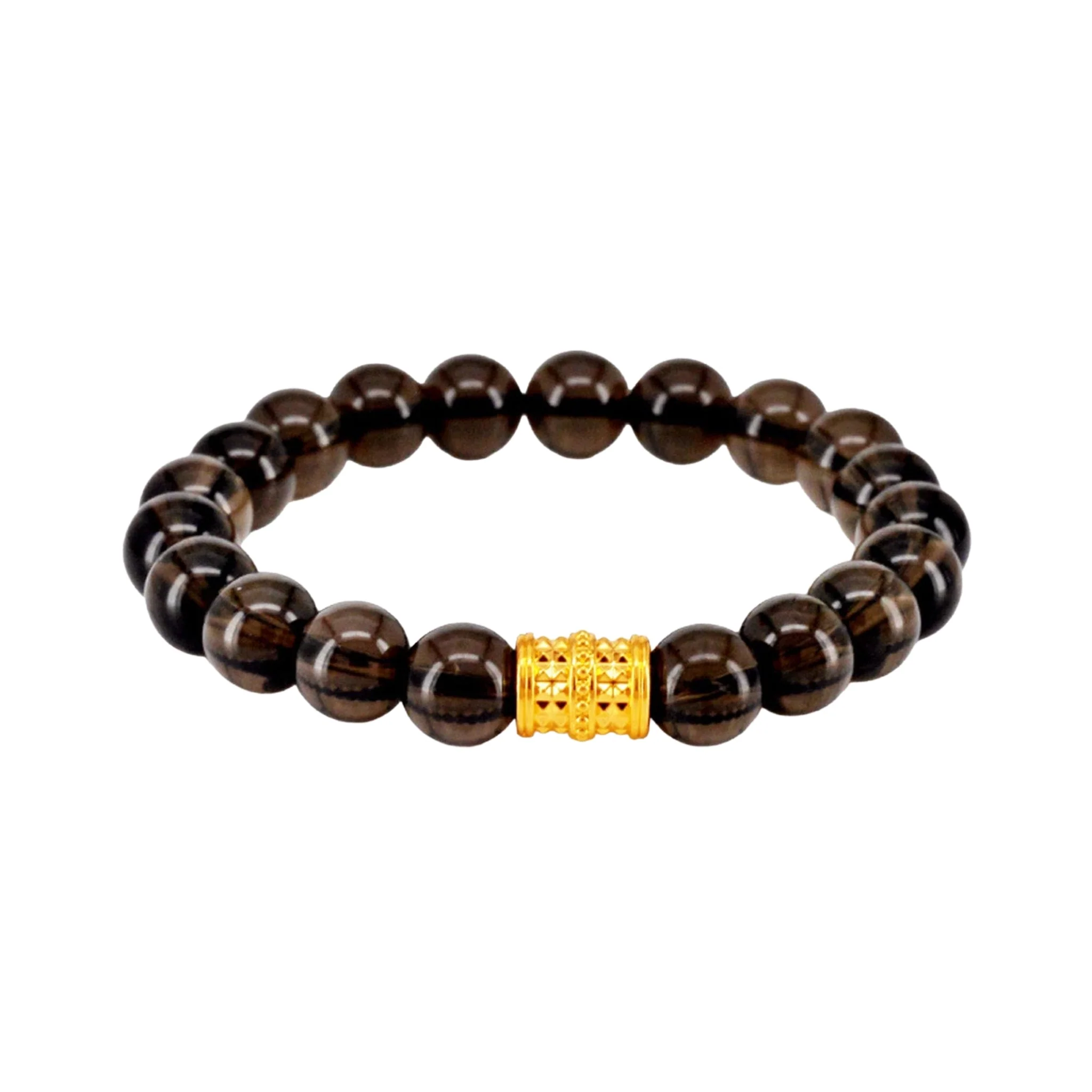 916 Gold 路路通 Fortune Barrel with Auspicious Beads Bracelet - Image 4