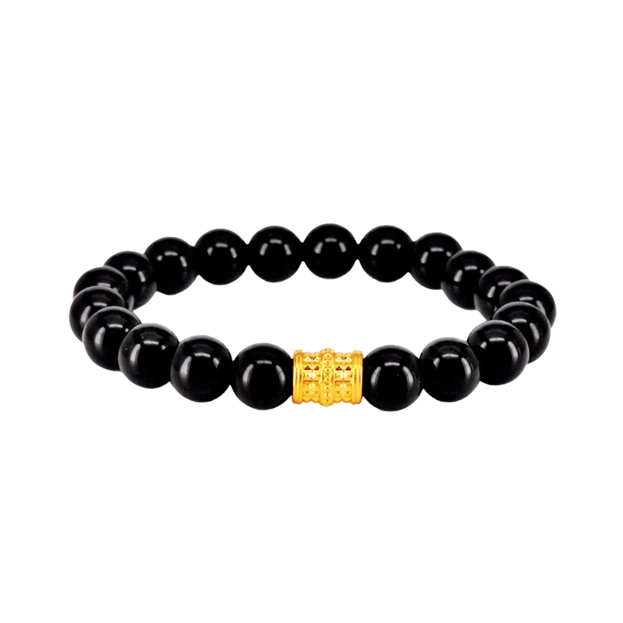 916 Gold 路路通 Fortune Barrel with Auspicious Beads Bracelet - Image 6