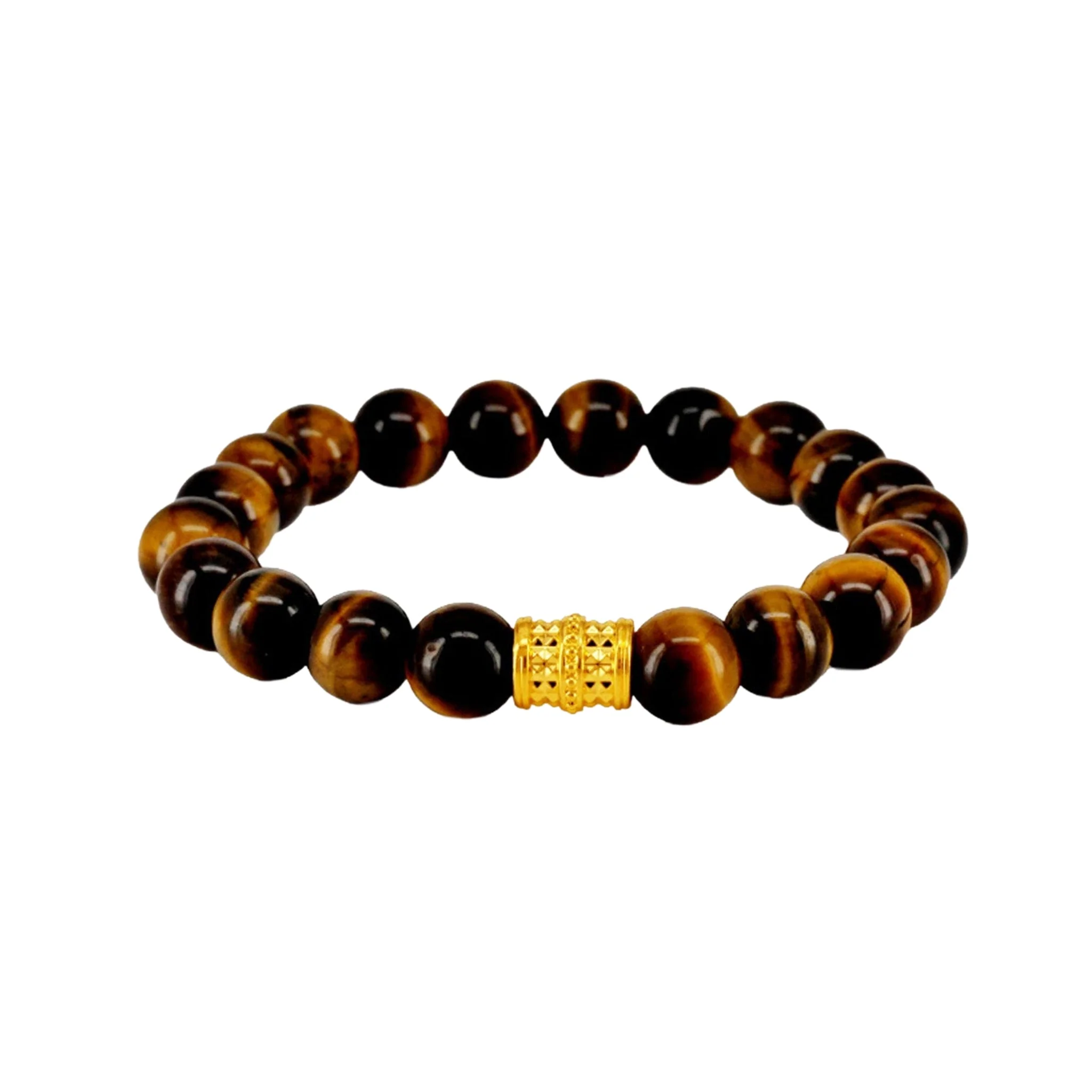 916 Gold 路路通 Fortune Barrel with Auspicious Beads Bracelet - Image 9