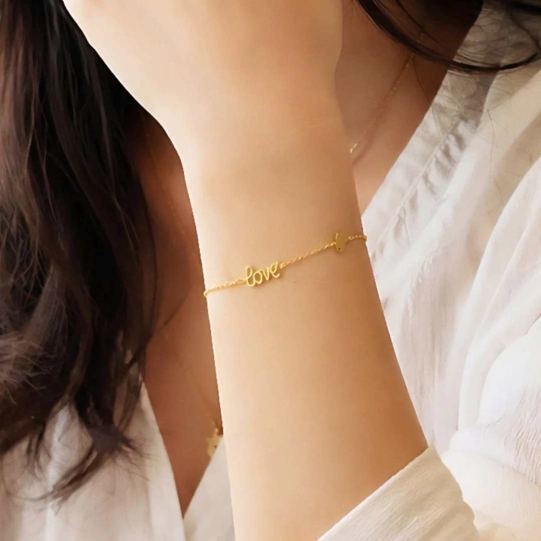 916 Gold Love Bracelet - Image 2
