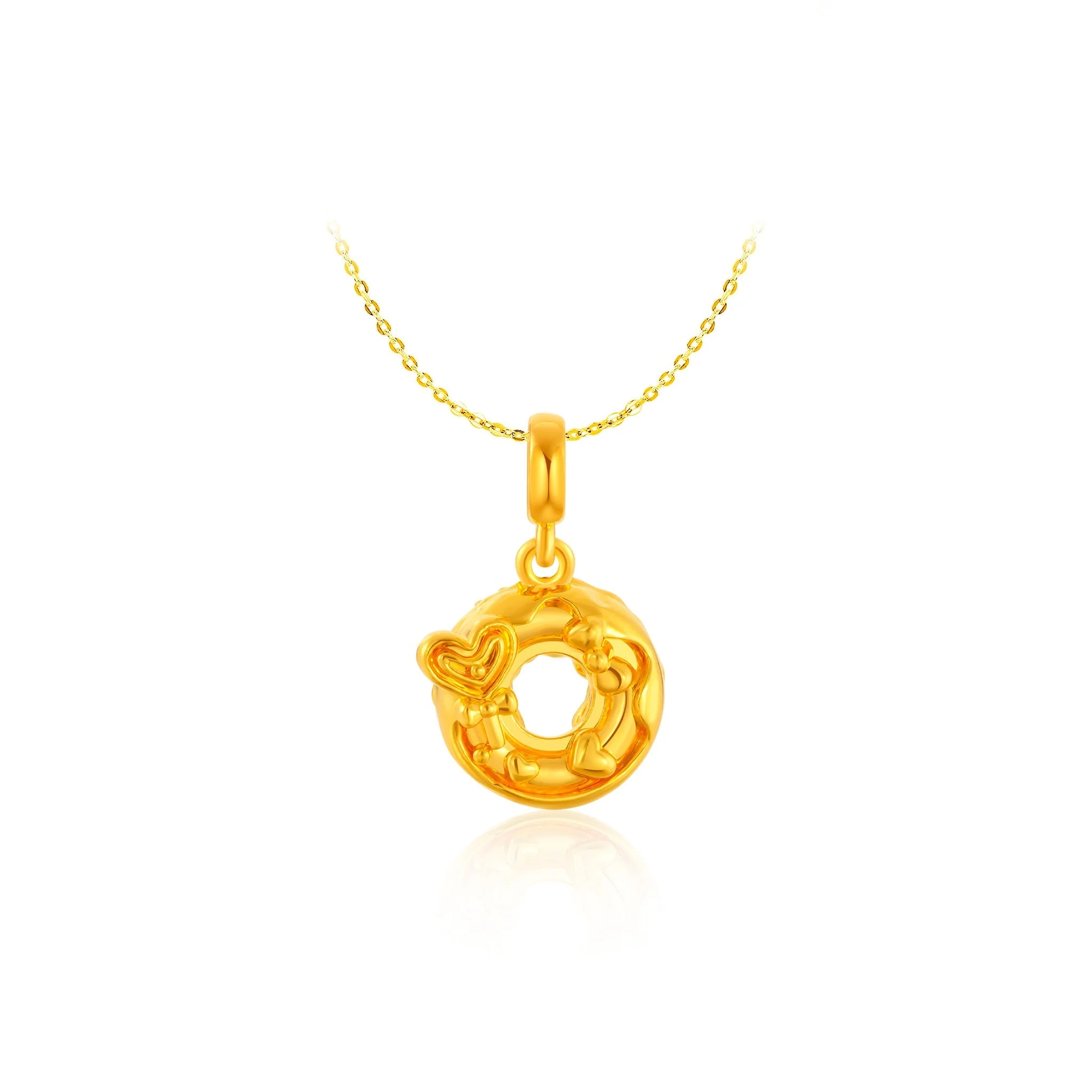 916 Gold Loving Loop Pendant