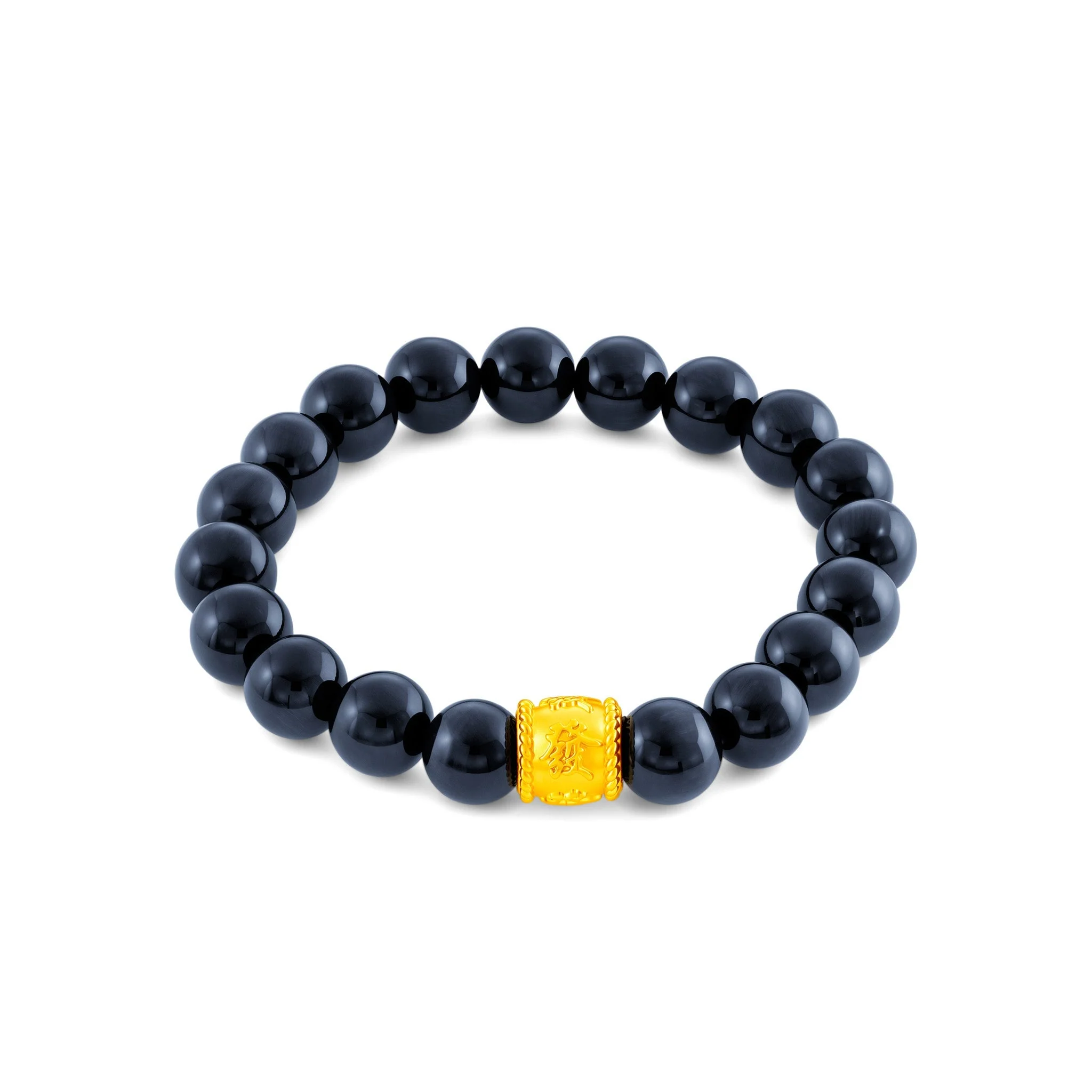 916 Gold Lucky Barrel Bracelet - Image 2