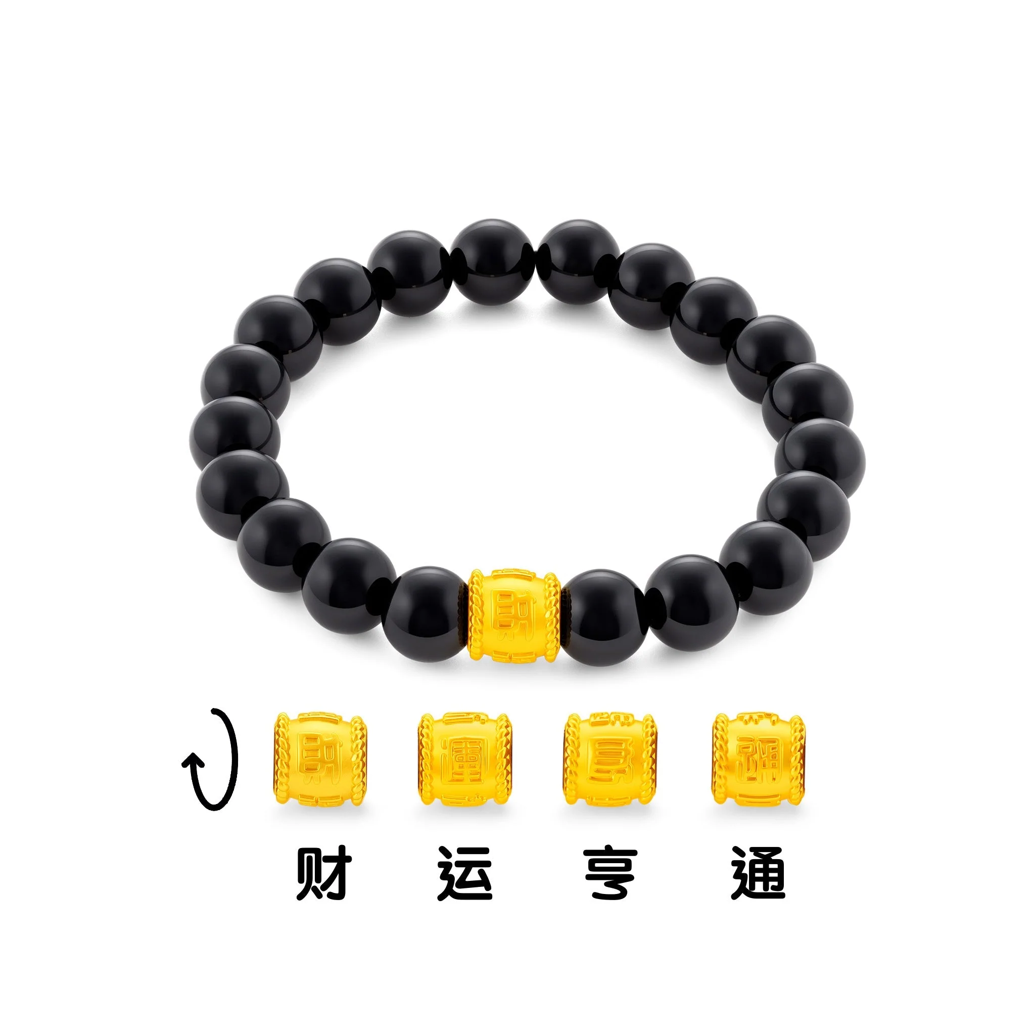 916 Gold Lucky Barrel Bracelet - Image 21