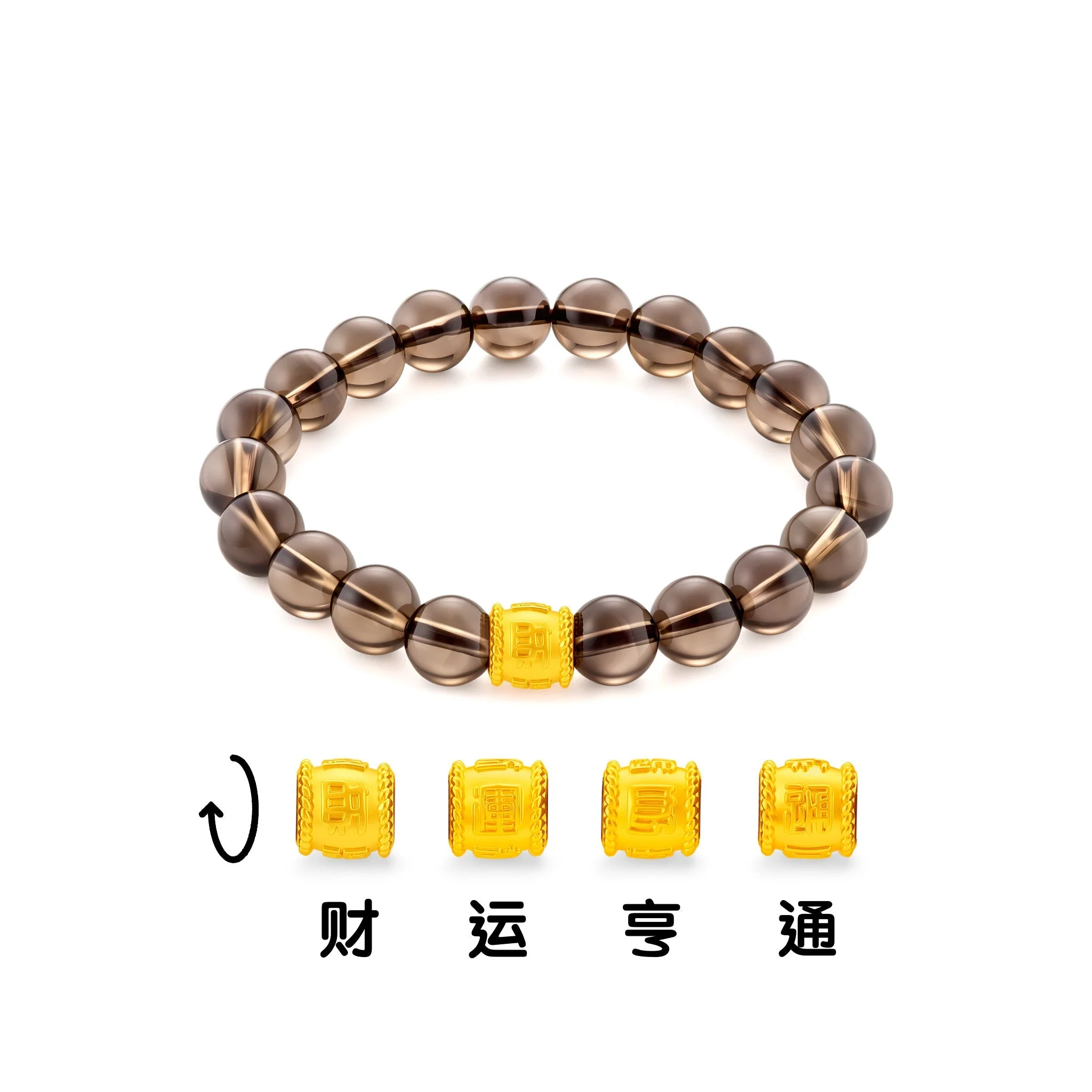 916 Gold Lucky Barrel Bracelet - Image 22