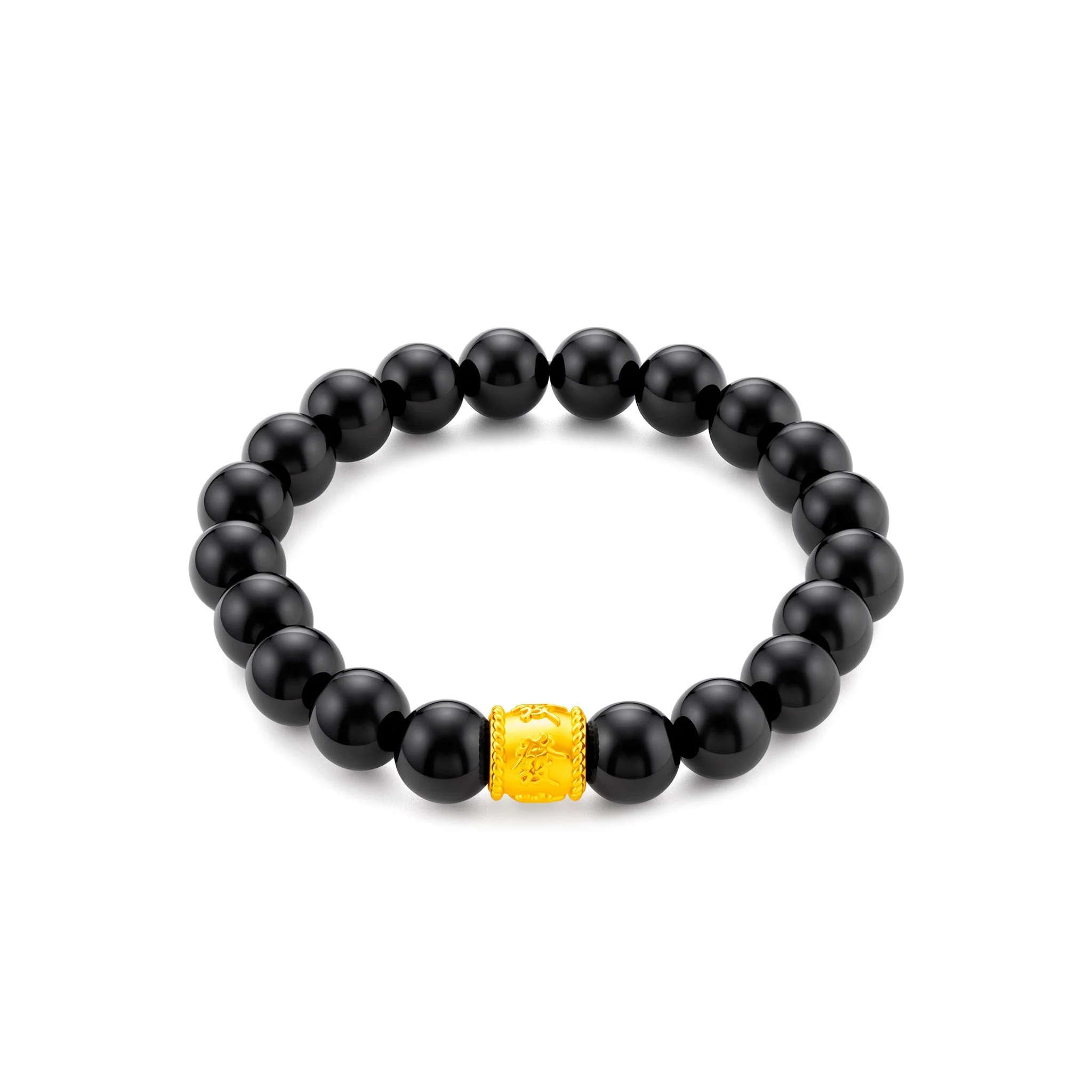 916 Gold Lucky Barrel Bracelet - Image 3
