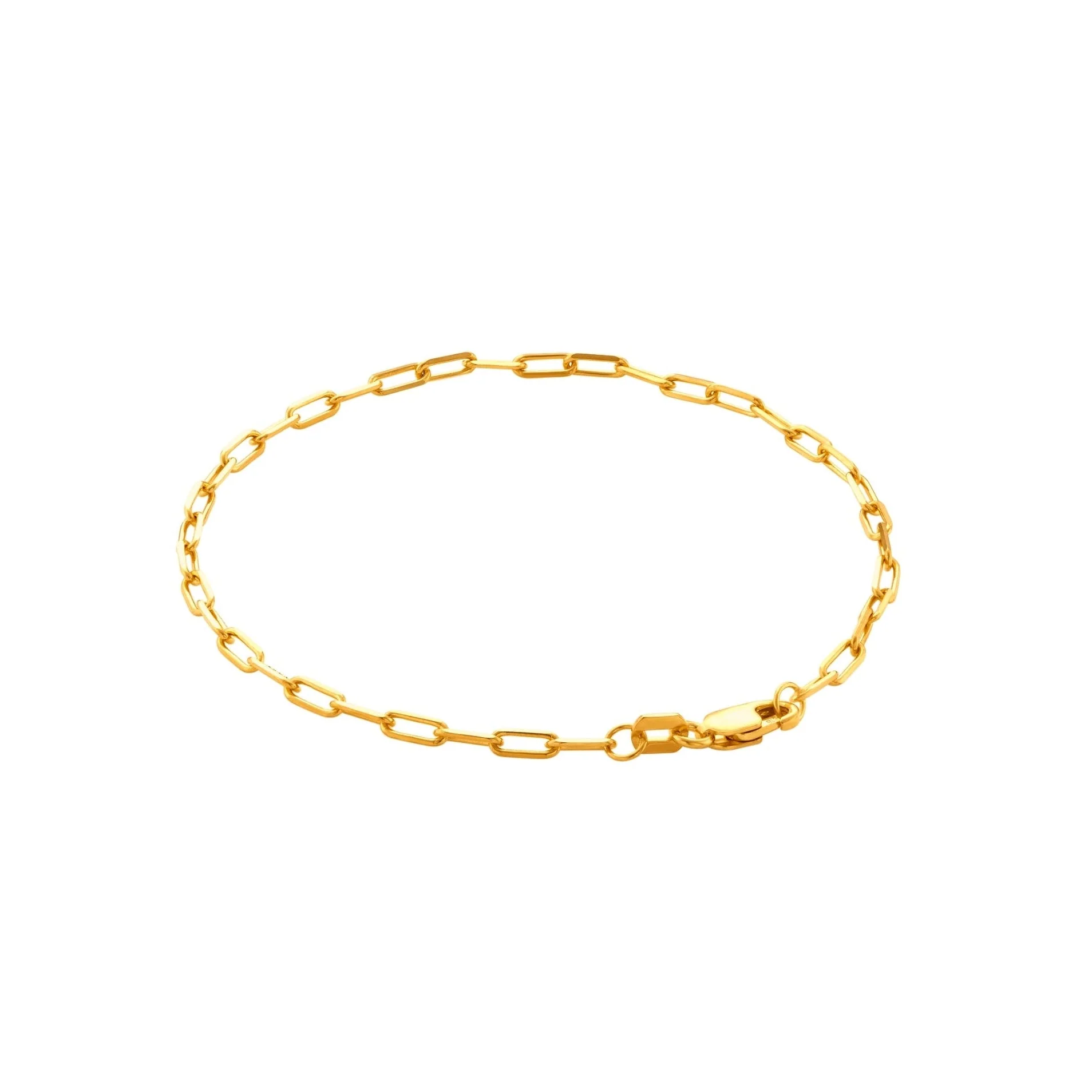 916 Gold Petite Link Bracelet - Image 3