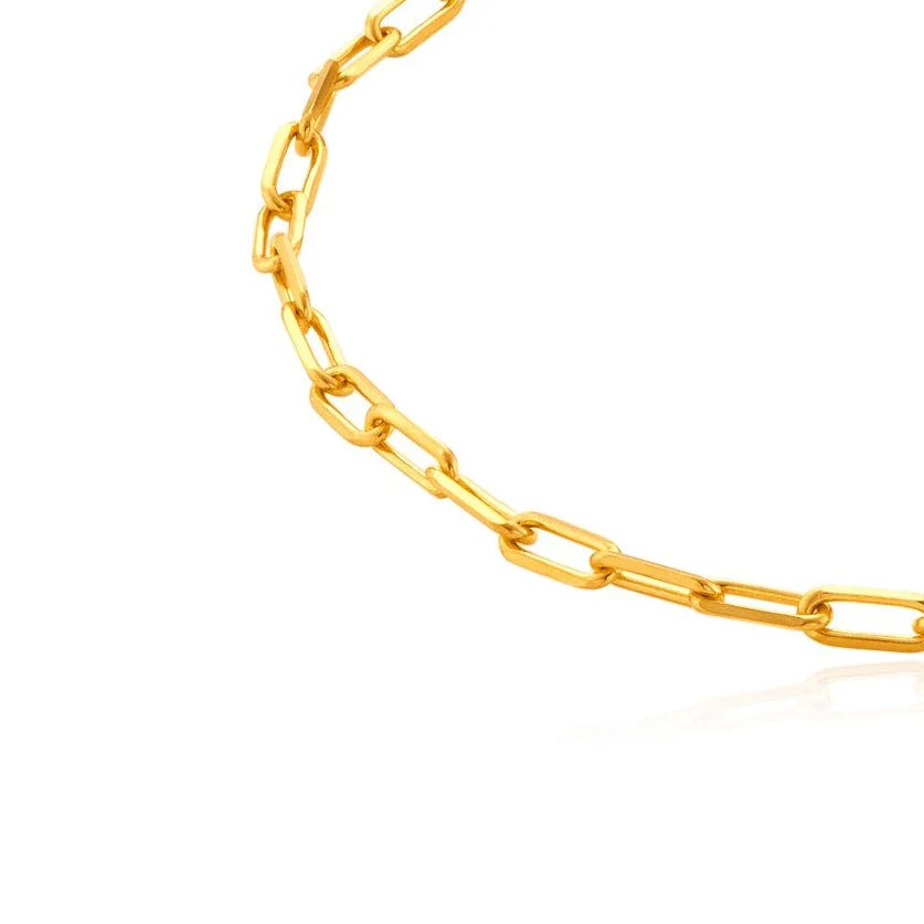 916 Gold Petite Link Bracelet - Image 4