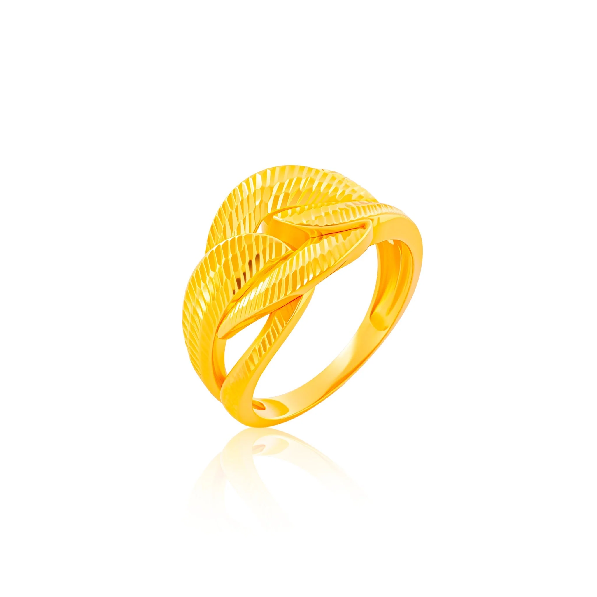 916 Gold Regal Braid Ring - Image 2
