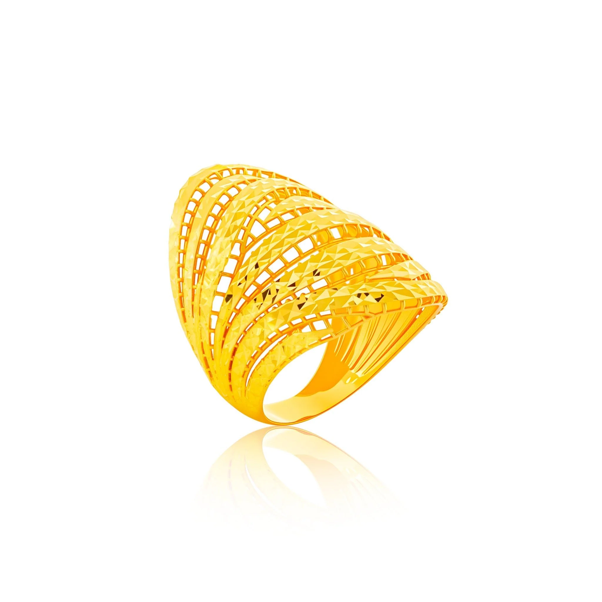916 Gold Regal Radiance Ring - Image 2