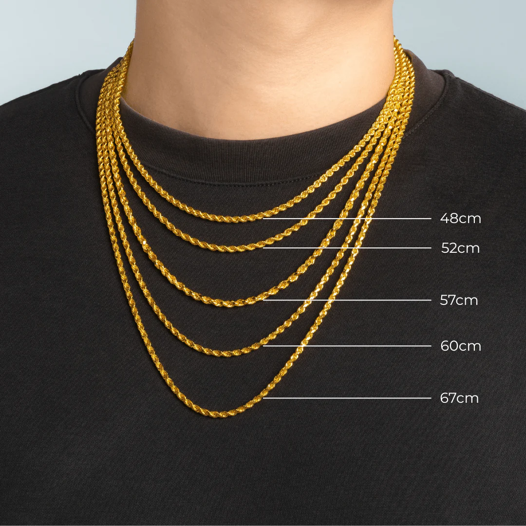 916 Gold Renzi 人字 Chain - Image 3
