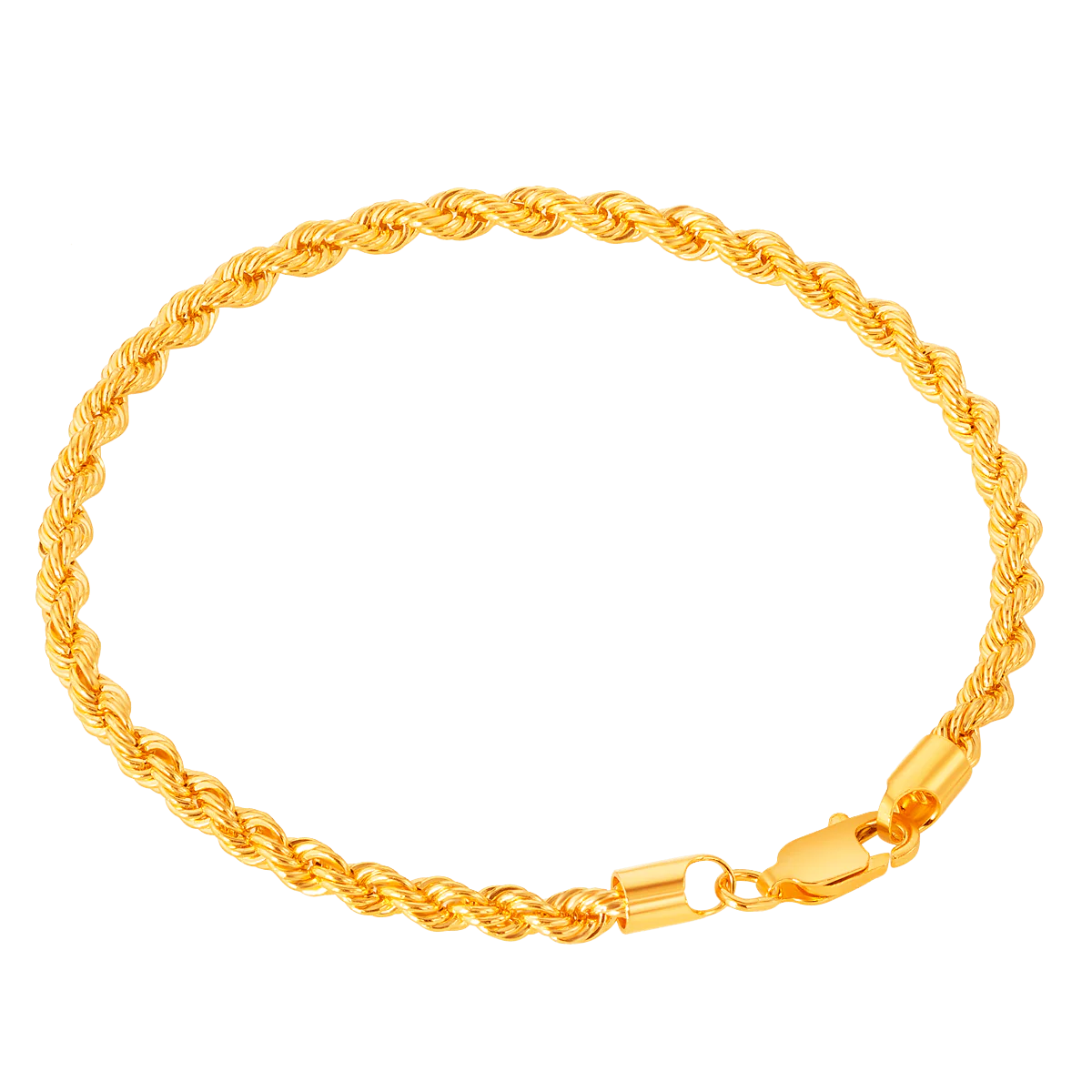 916 Gold Rope Bracelet - Image 5