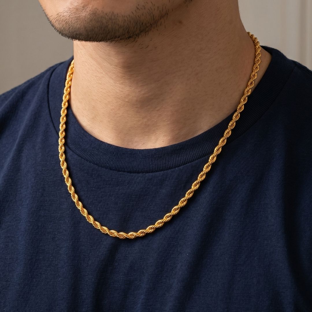916 Gold Rope Chain (Hollow) - Image 2