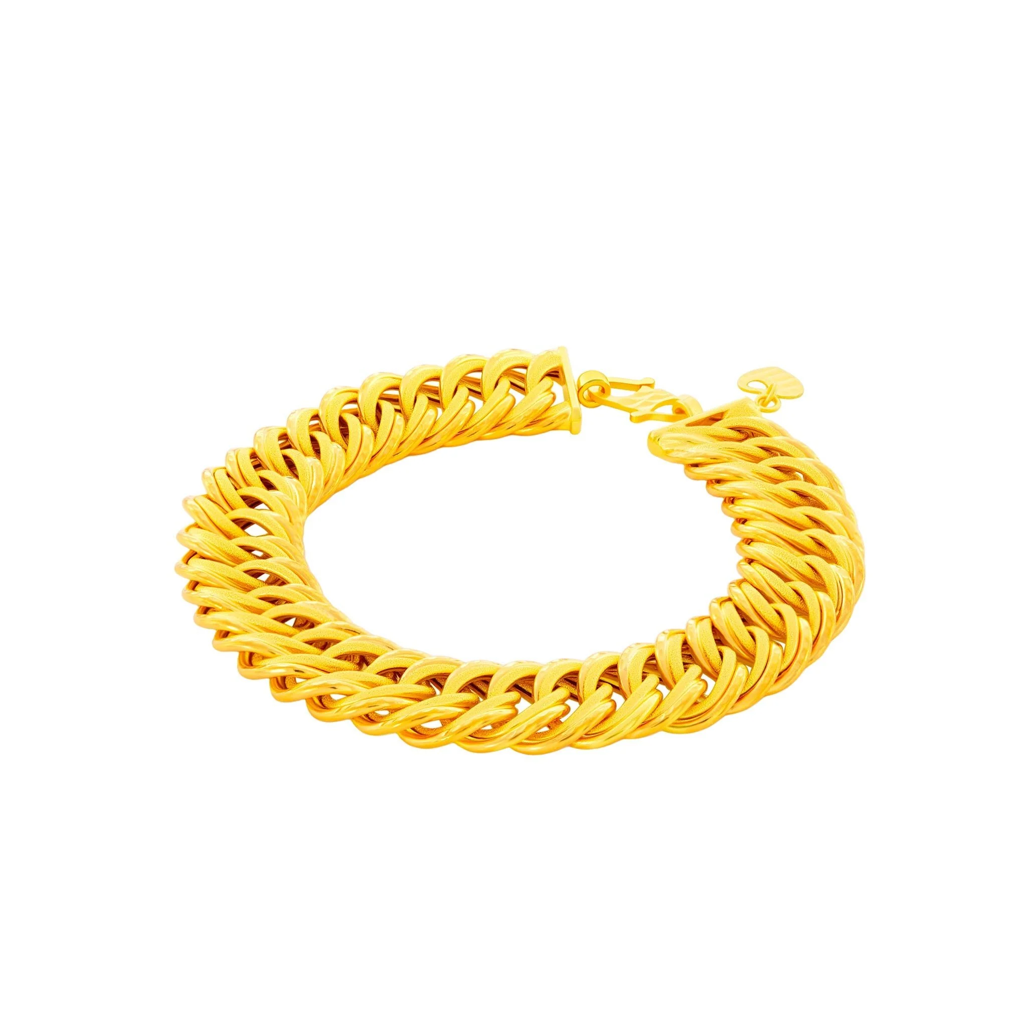 916 Gold Signature Link Bracelet