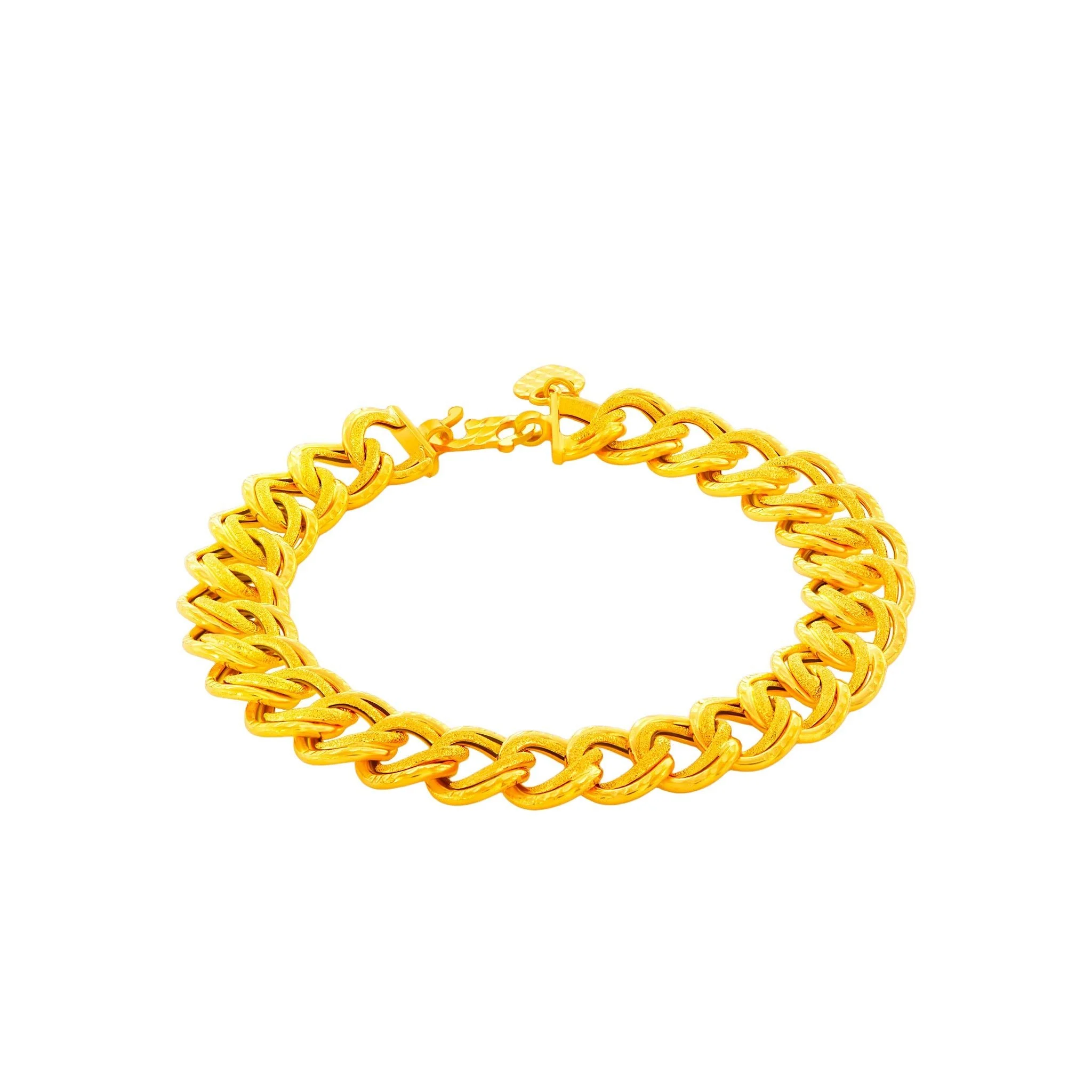 916 Gold Signature Link Bracelet - Image 3