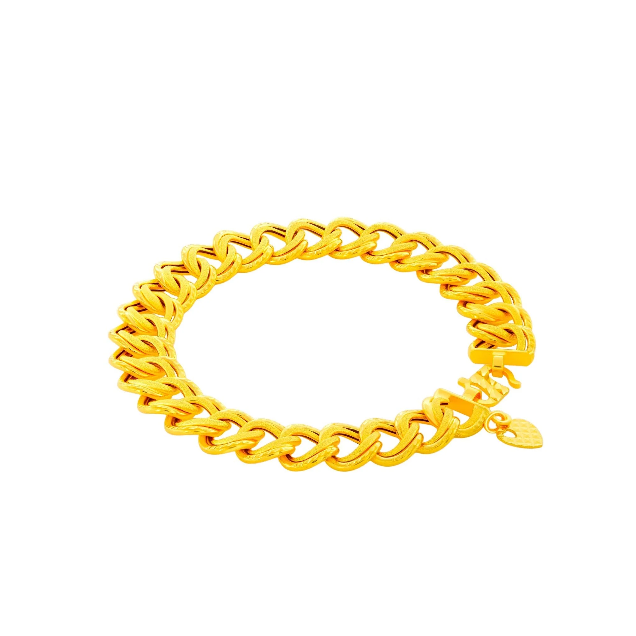 916 Gold Signature Link Bracelet - Image 4
