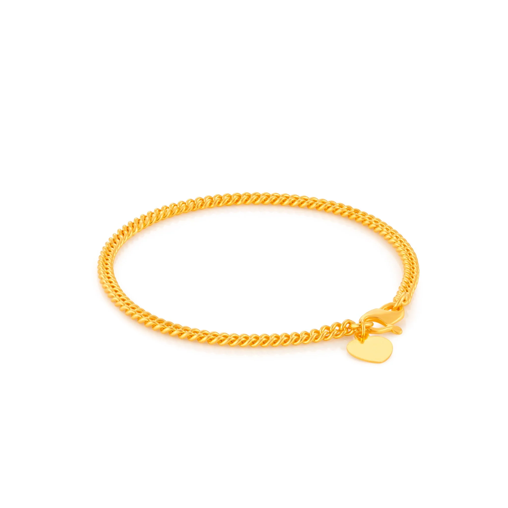 916 Gold Single Link Bracelet - Image 7