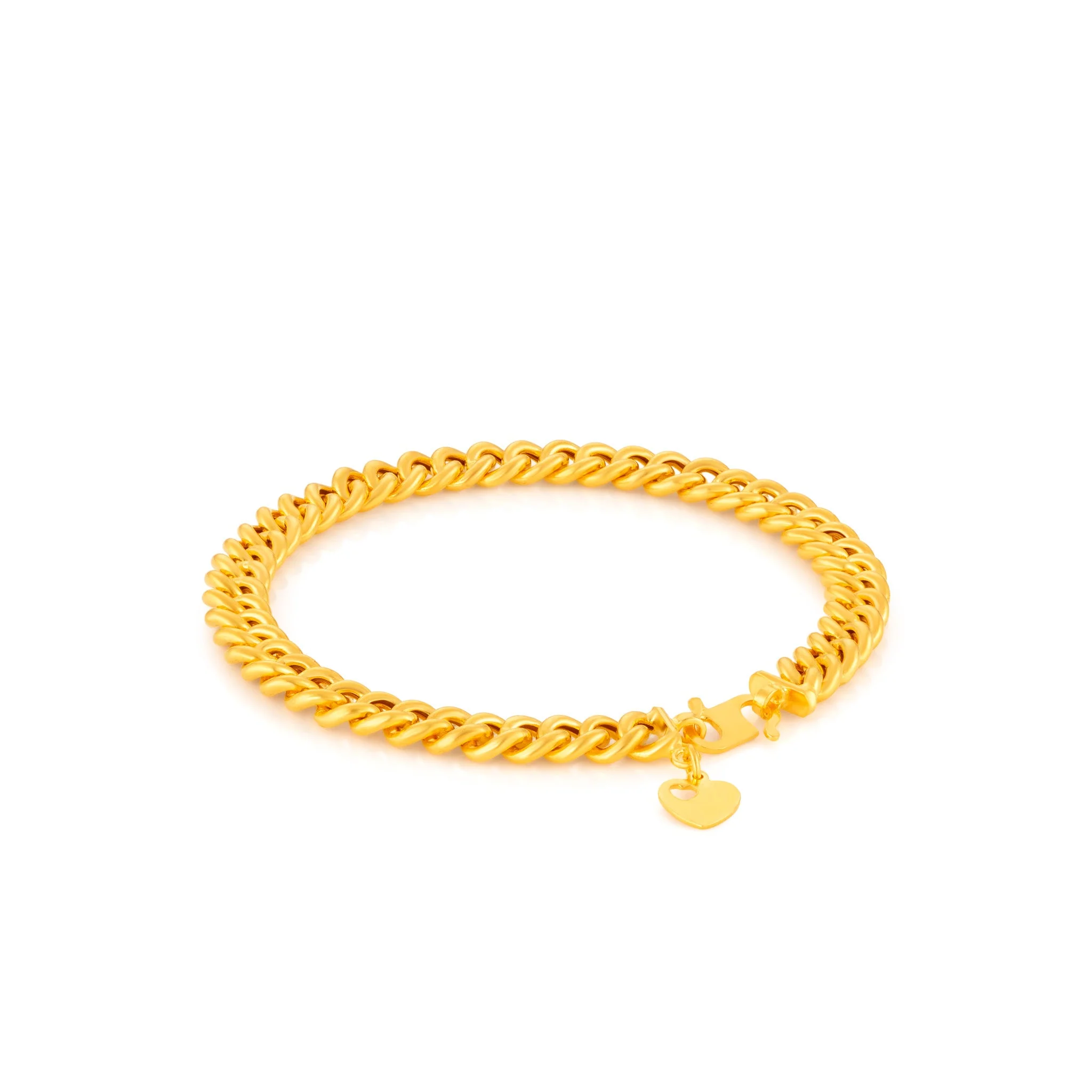 916 Gold Single Link Bracelet - Image 9