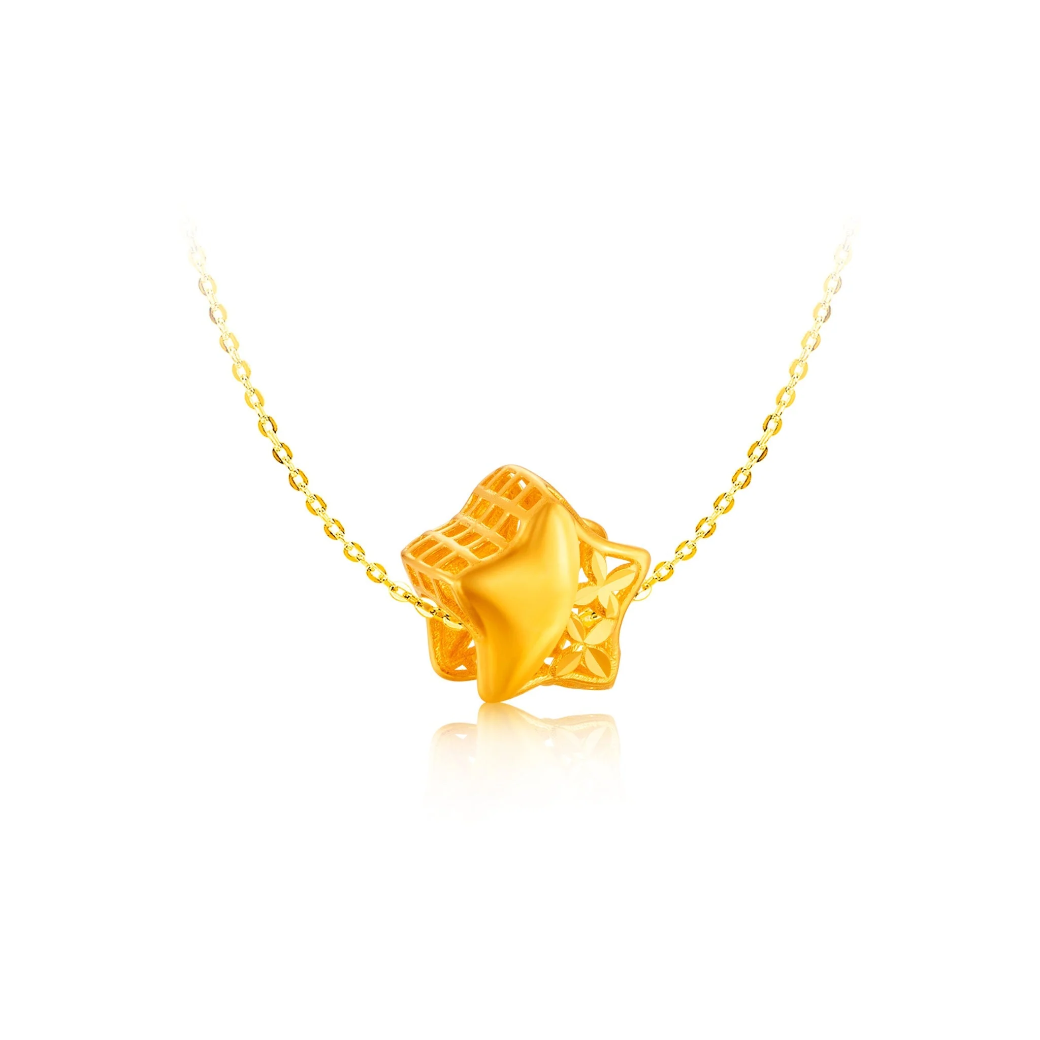 916 Gold Twinkle Pendant - Image 2