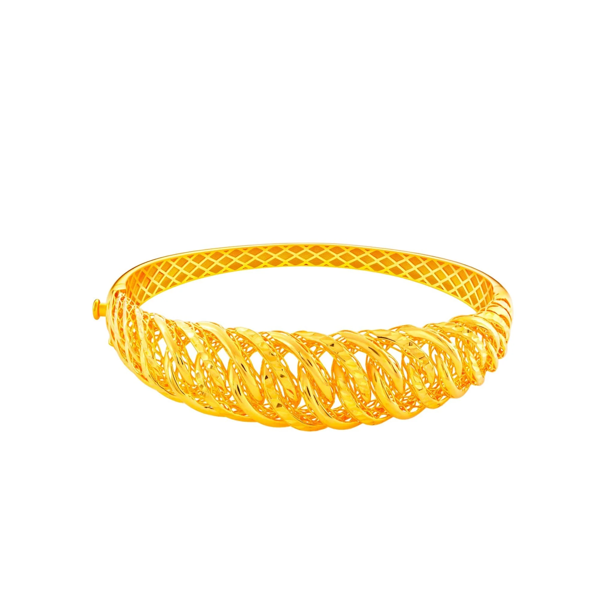 916 Gold Twined Beauty Bangle