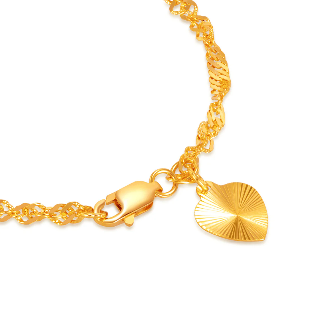 916 Gold Twisted Bracelet - Image 3
