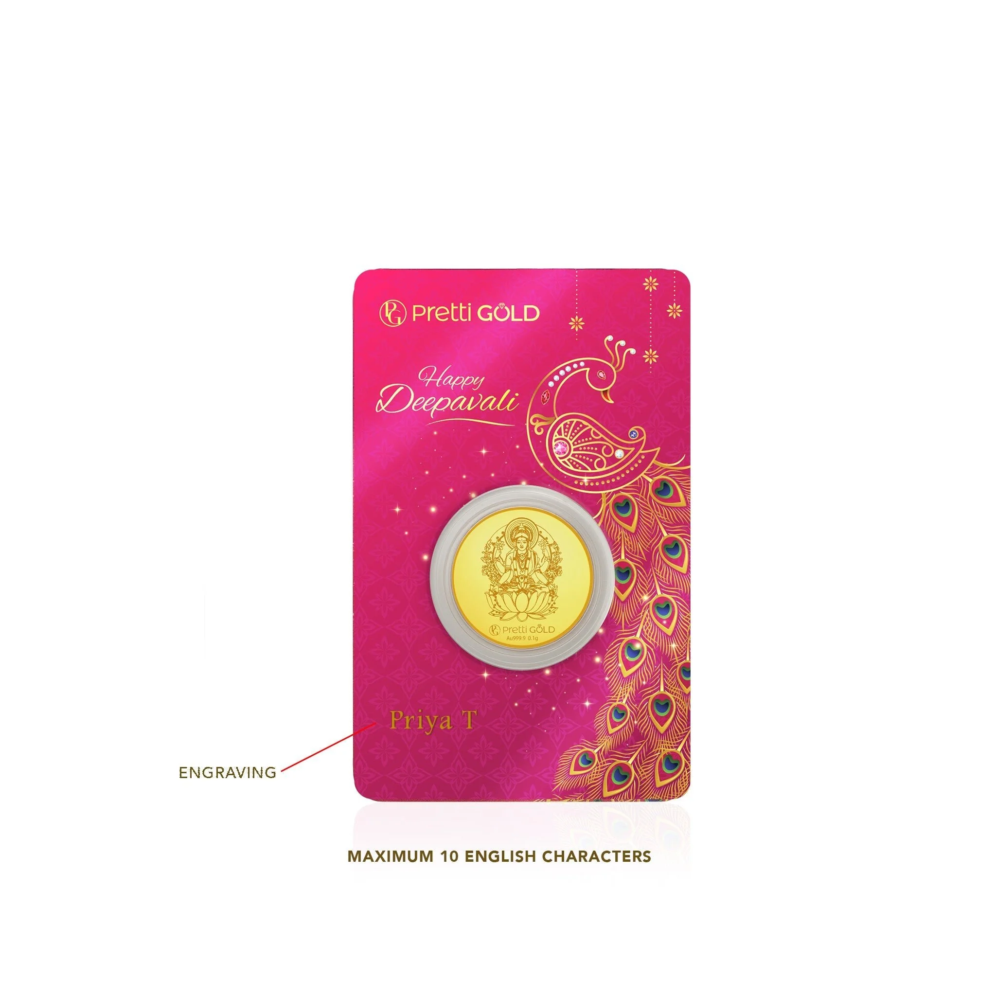 999 Deepavali / Diwali Gold Coin - Image 20