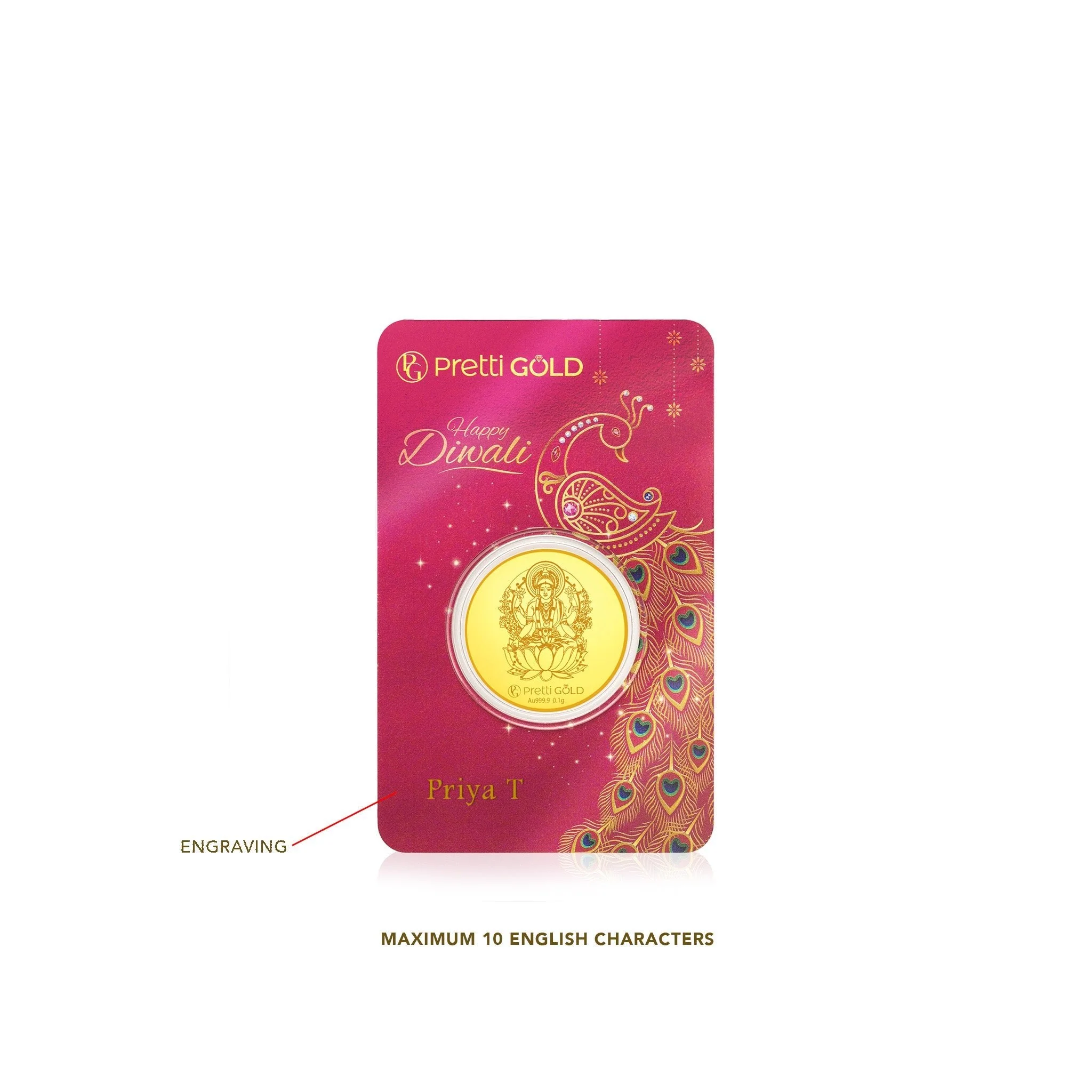 999 Deepavali / Diwali Gold Coin - Image 24