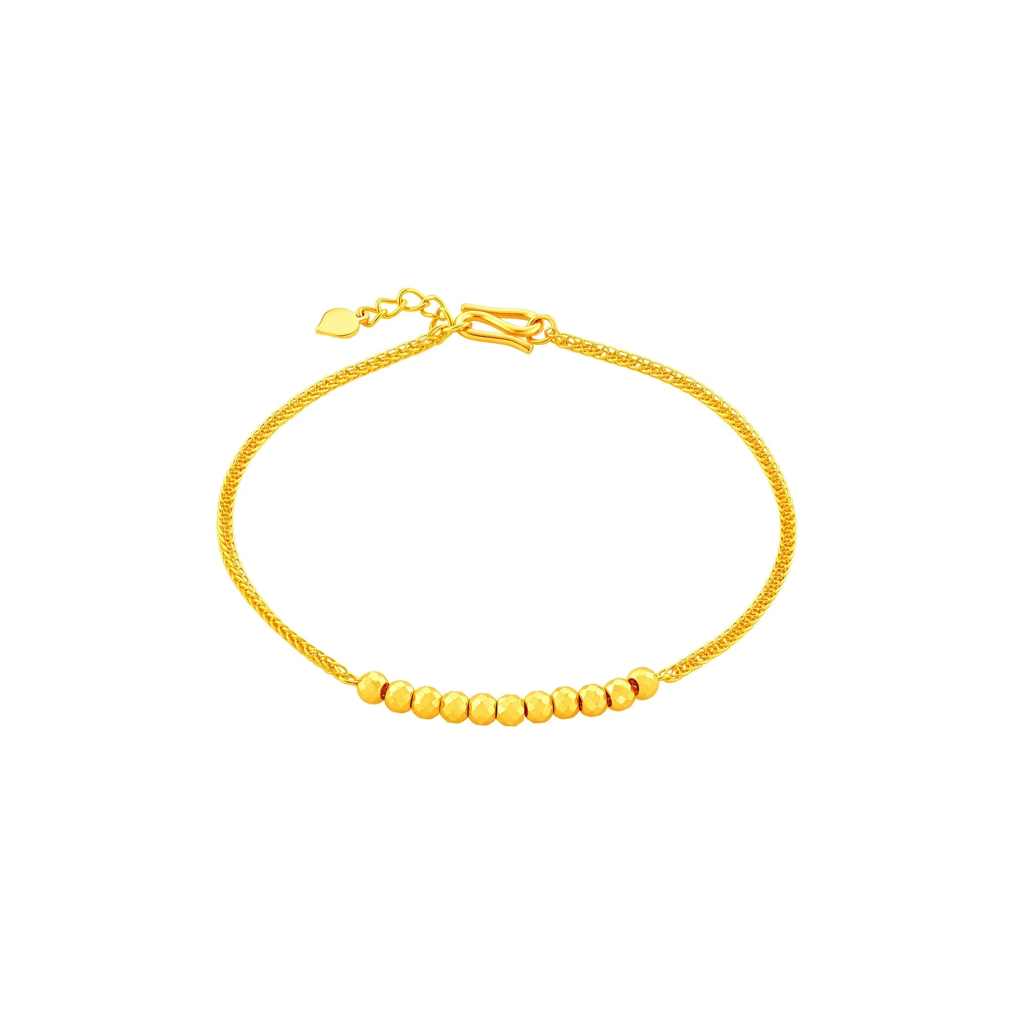 999 Gold Blessed Beads Bracelet (诸事顺利)