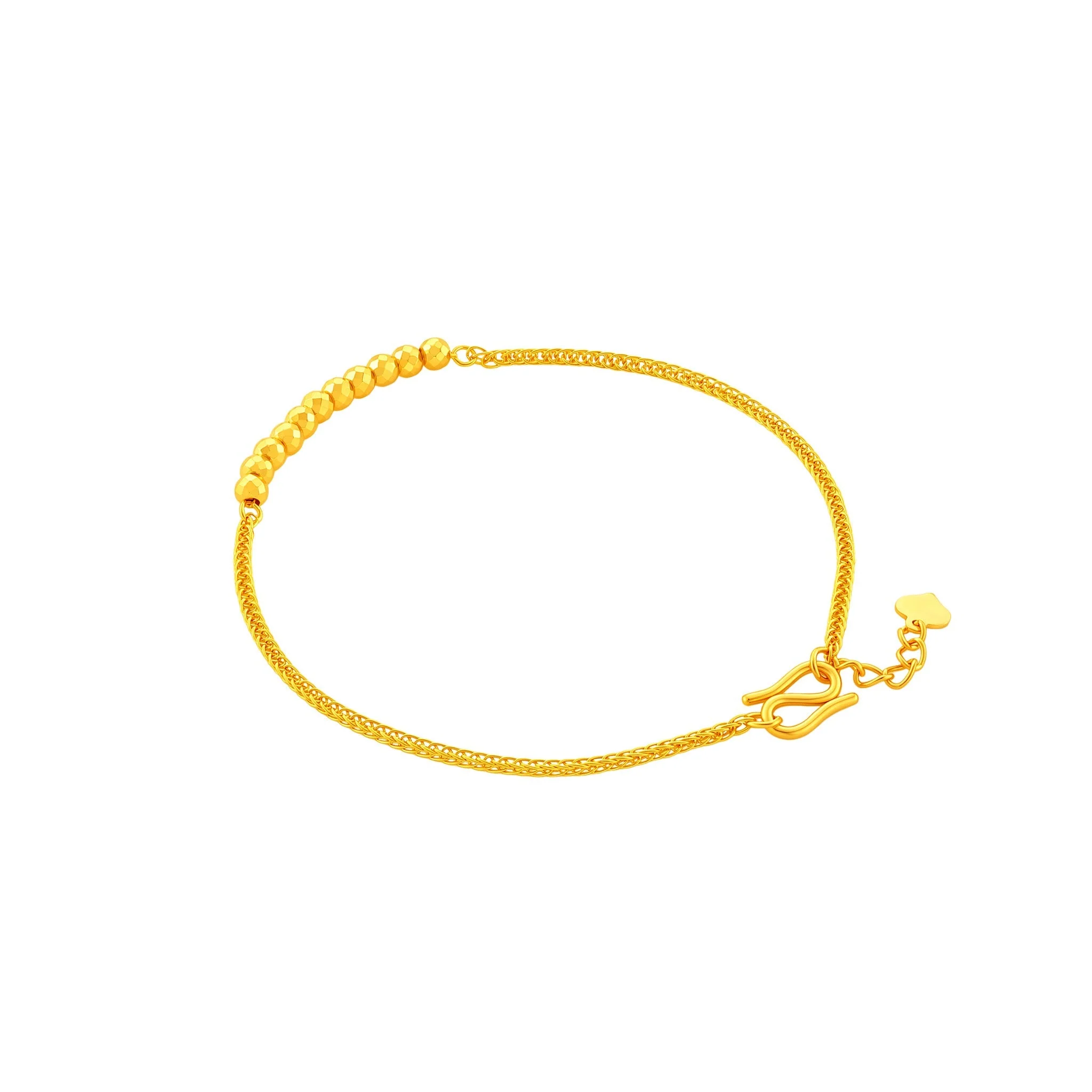 999 Gold Blessed Beads Bracelet (诸事顺利) - Image 2