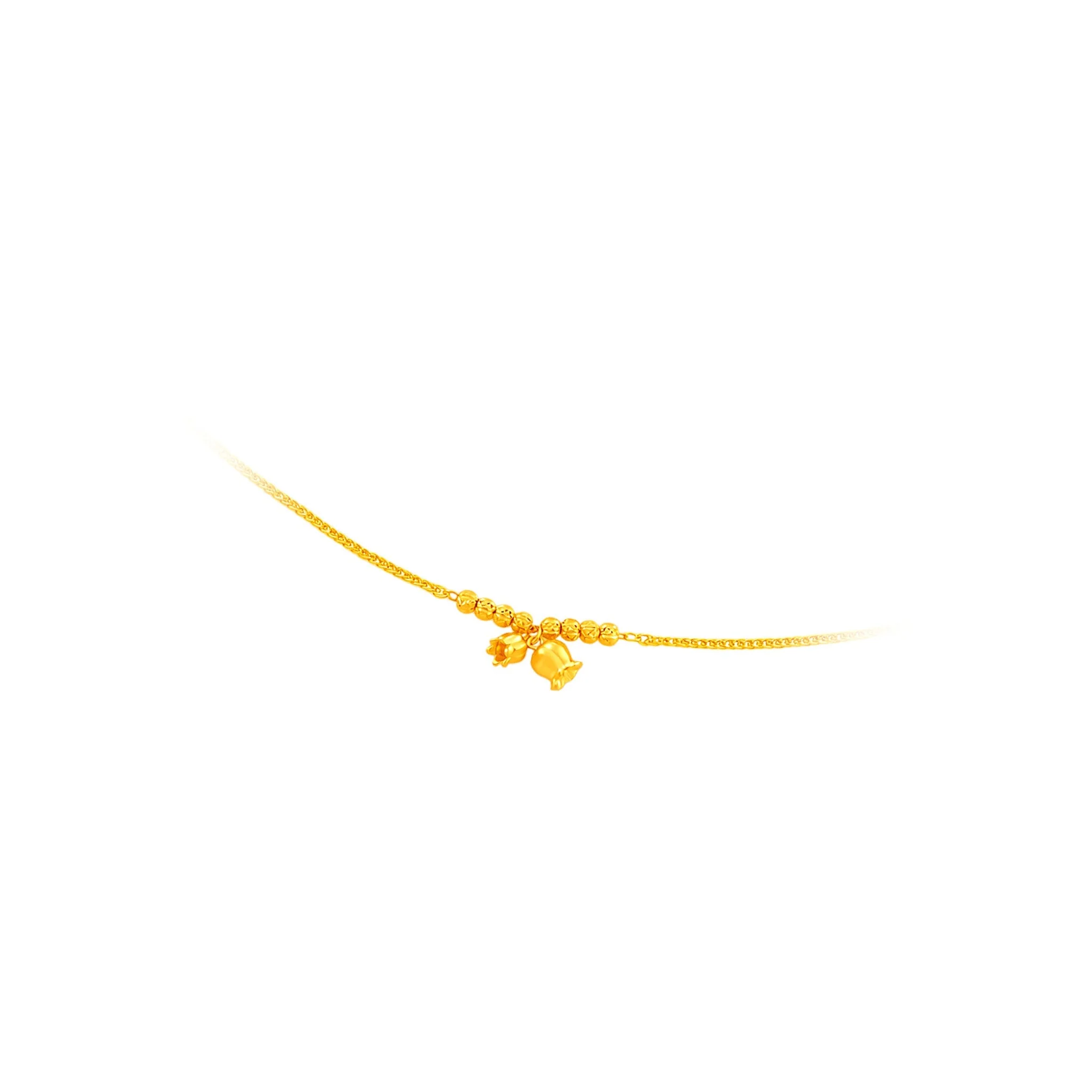 999 Gold Blooming Blossoms Bracelet (三生三世) - Image 3