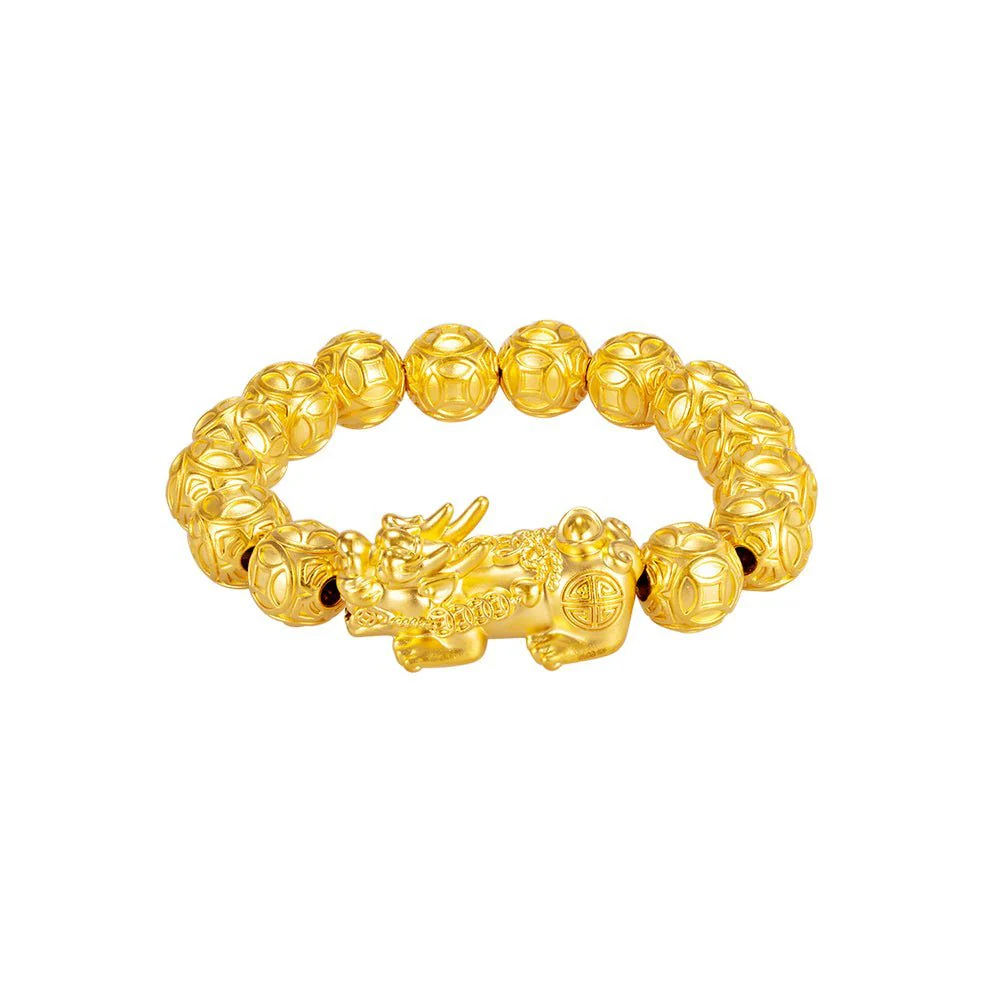 999 Gold Celestial Pixiu 貔貅 Wealth Bracelet