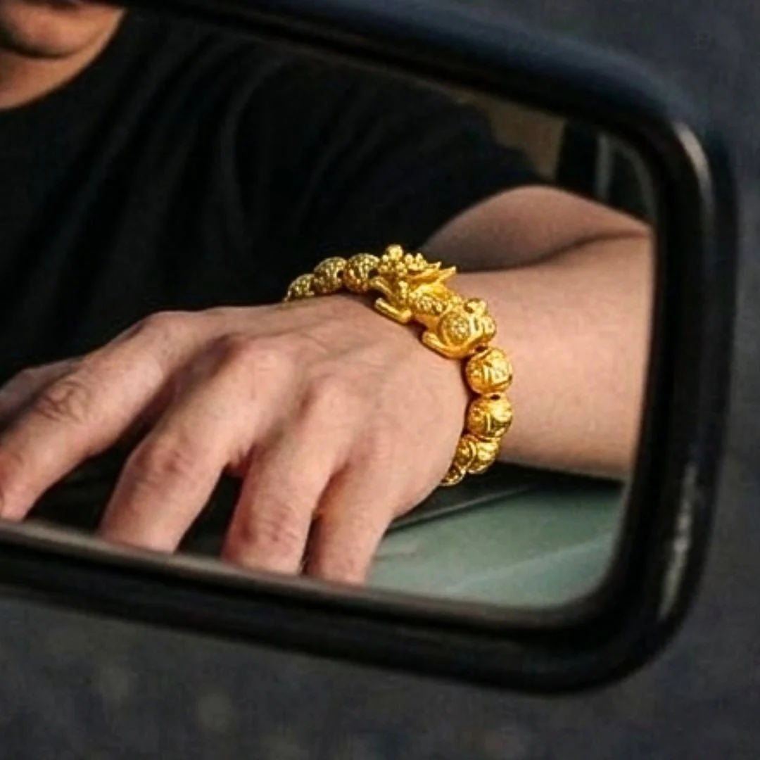 999 Gold Celestial Pixiu 貔貅 Wealth Bracelet - Image 2