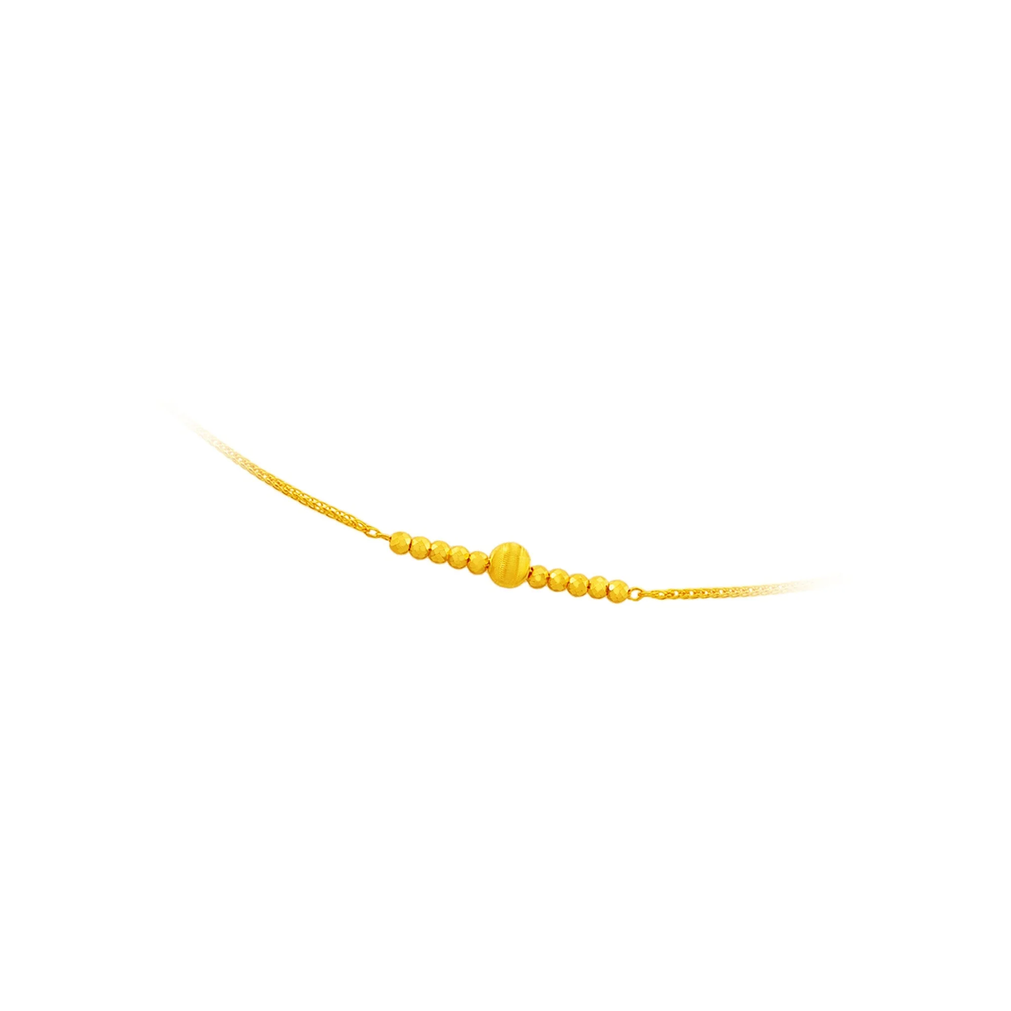 999 Gold Fulfillment Beads Bracelet (如愿以偿) - Image 3