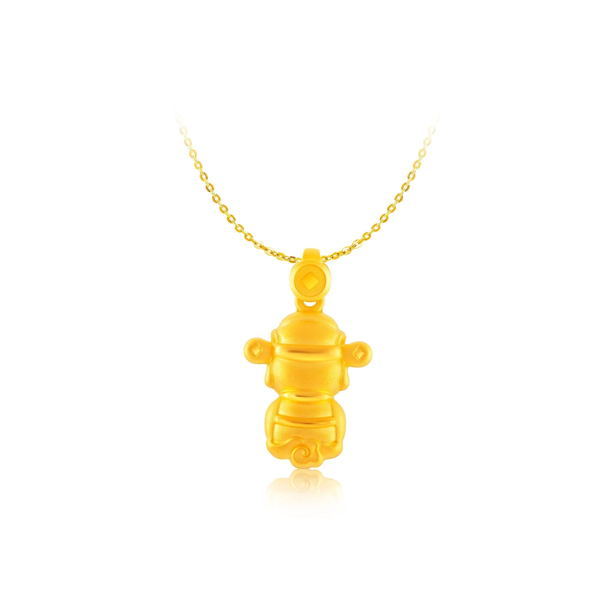 999 Gold God Of Wealth Pendant (财神爷) - Image 4