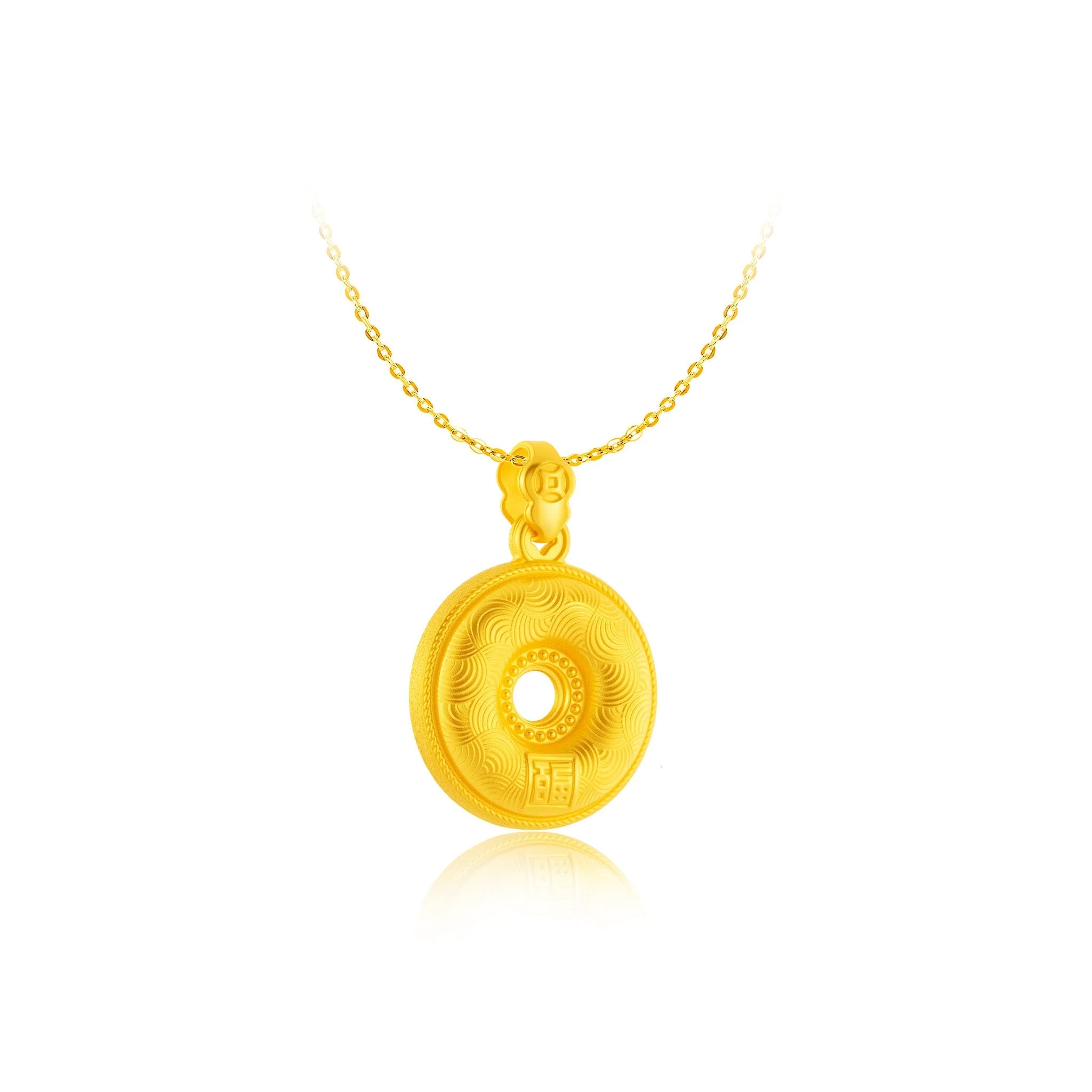 999 Gold Golden Guardian Buckle Pendant - Image 7