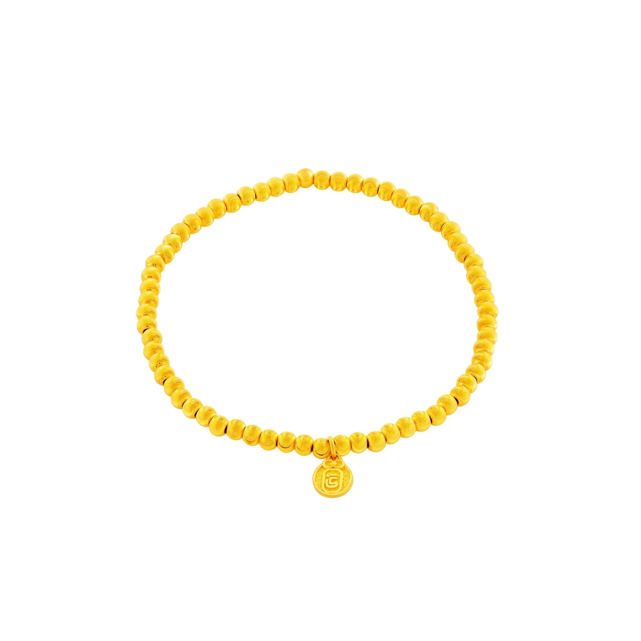 999 Gold Golden Sphere Bracelet - Image 5