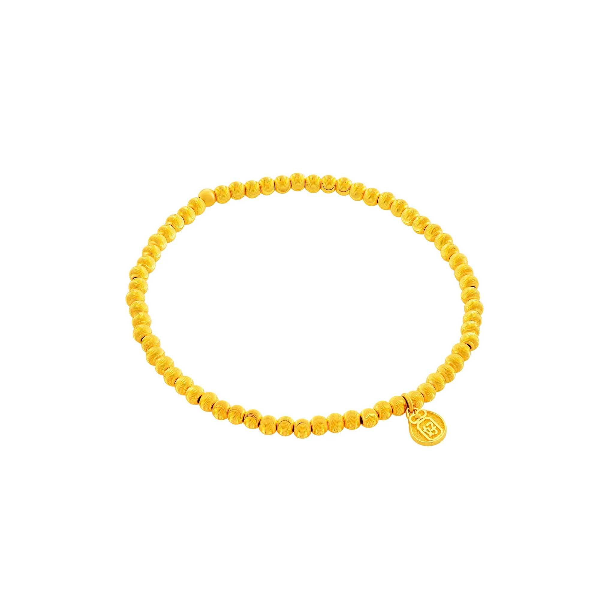 999 Gold Golden Sphere Bracelet - Image 7