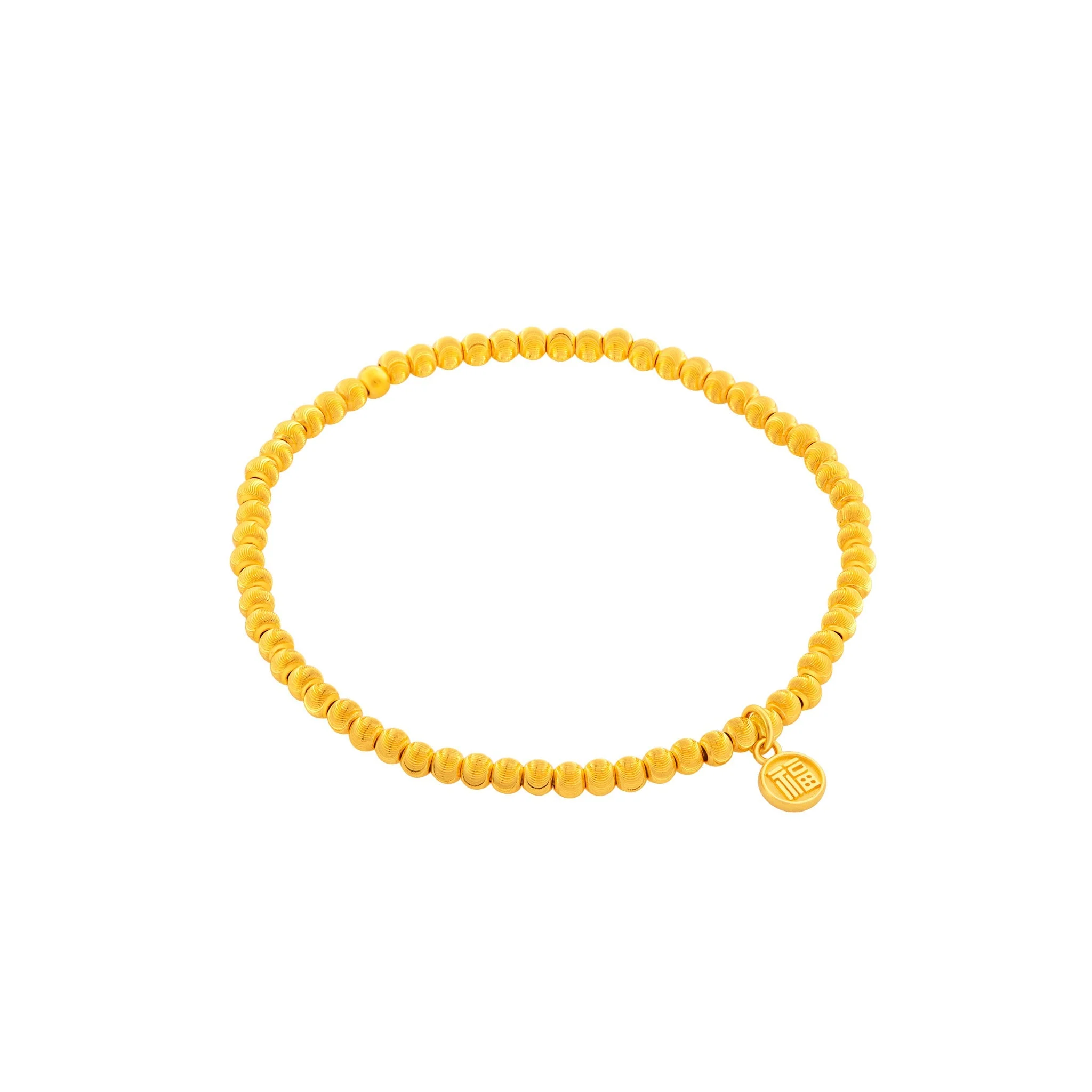 999 Gold Golden Sphere Bracelet - Image 9