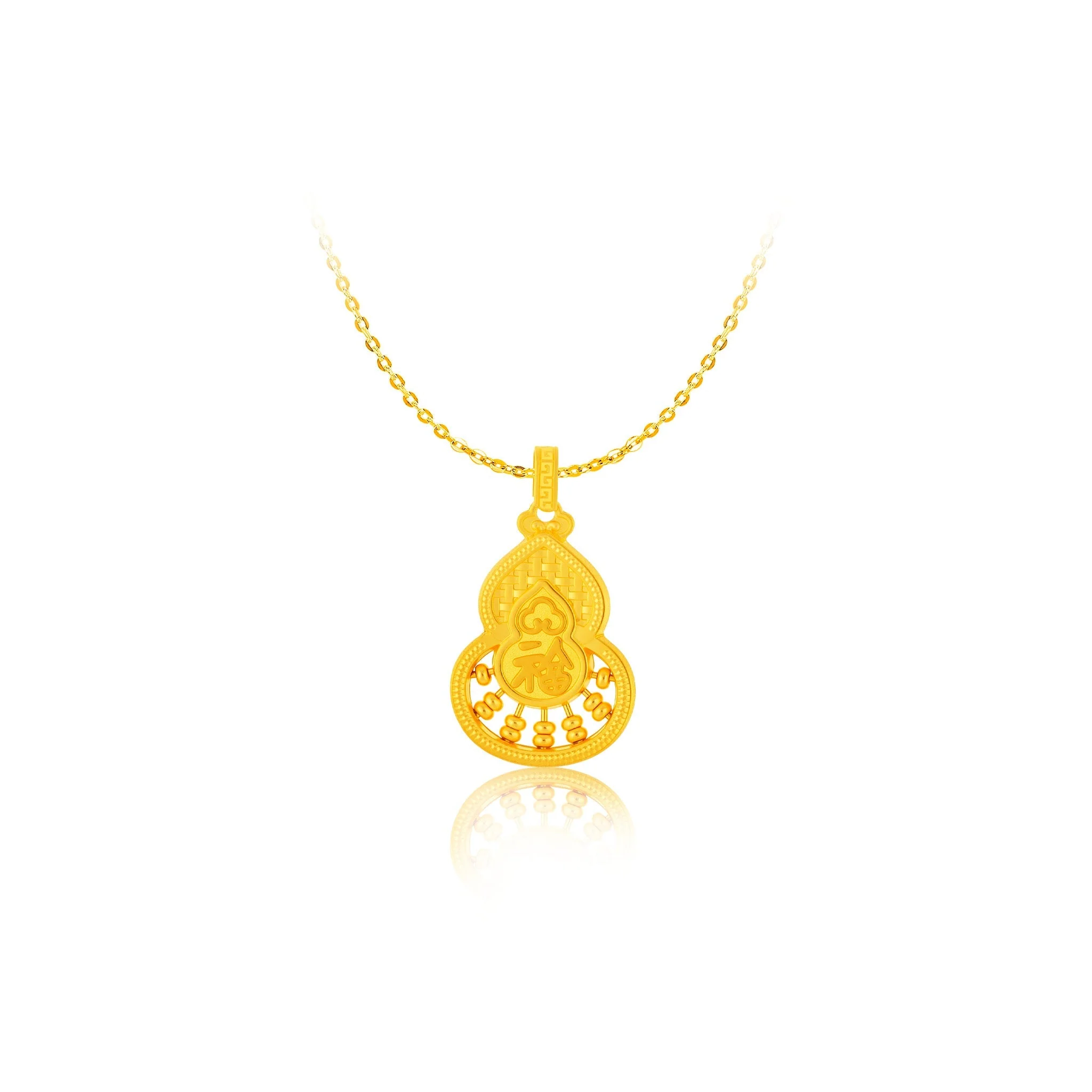 999 Gold Heavenly Gourd Abacus Pendant - Image 3