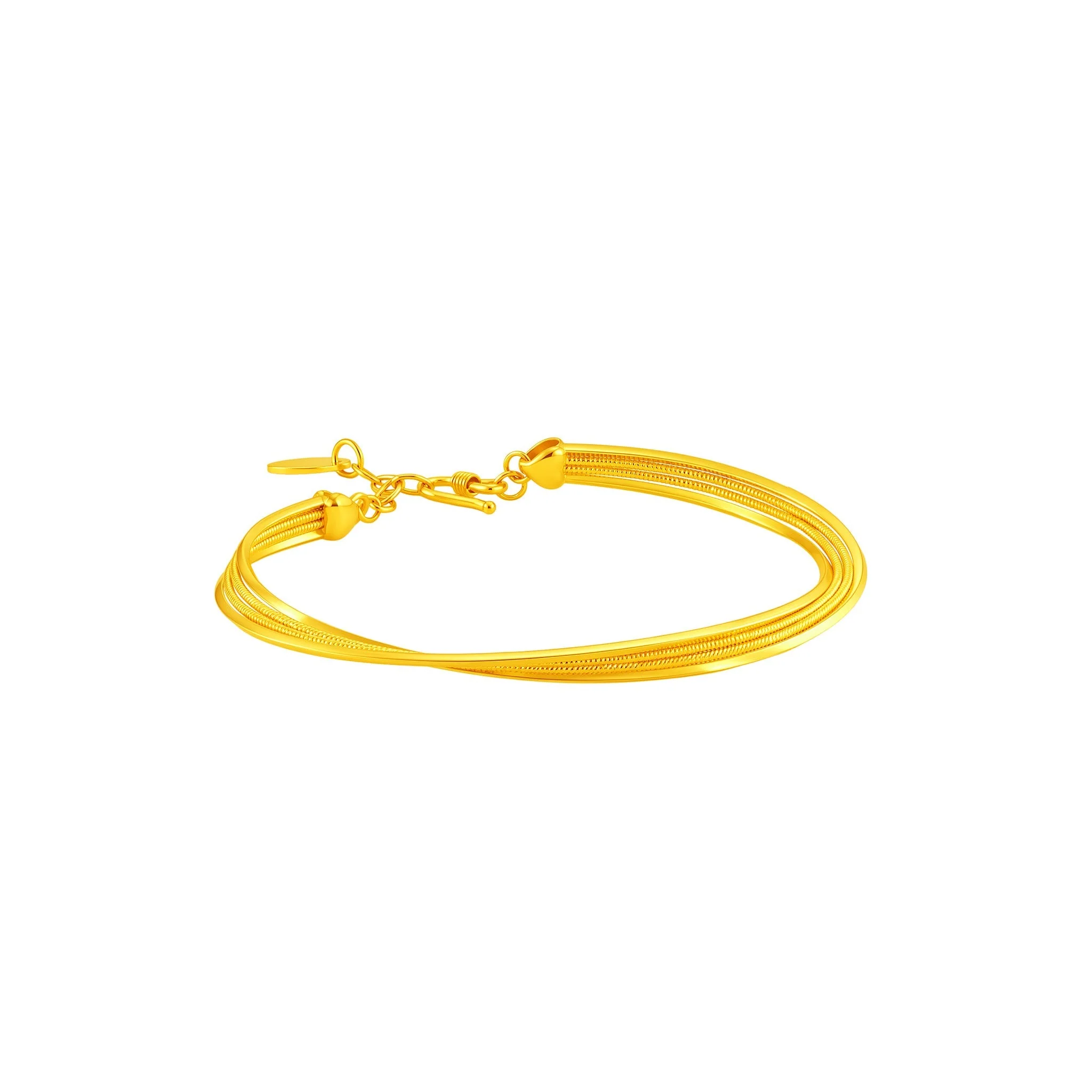 999 Gold Lumi Line Bangle - Image 2