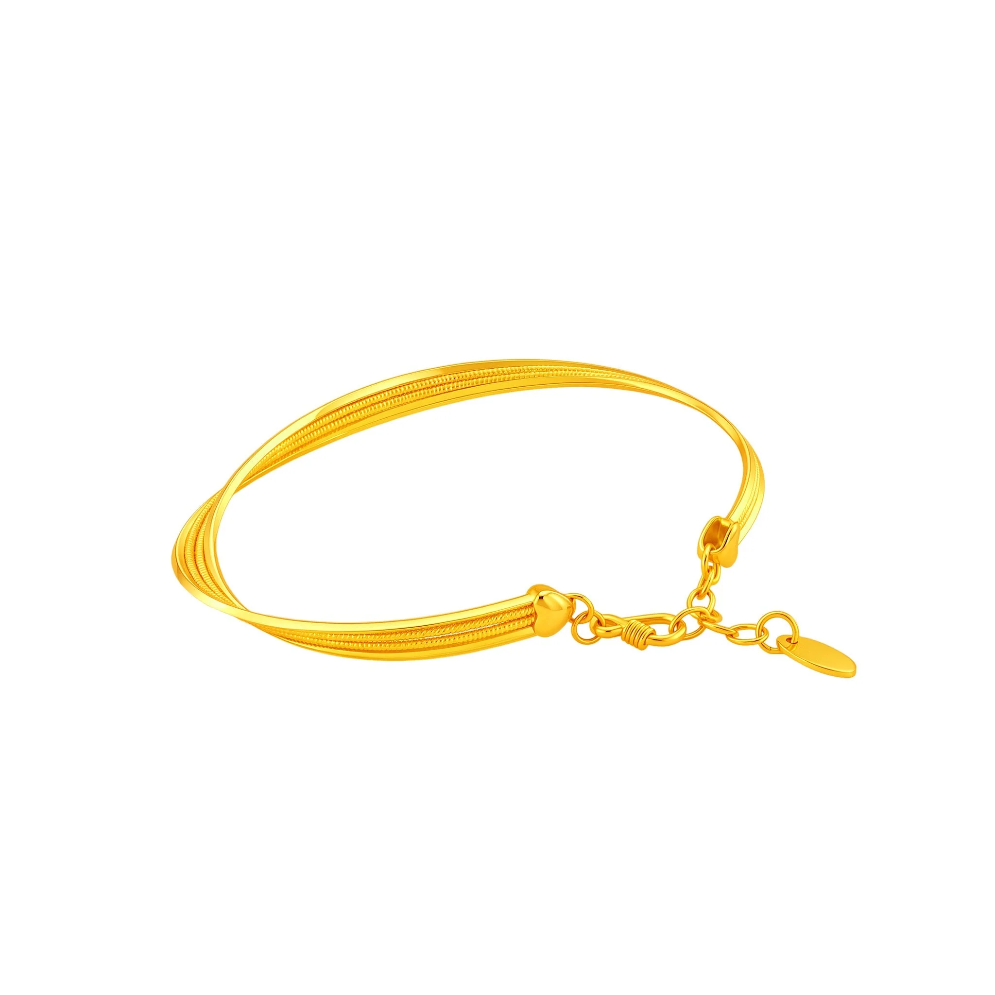 999 Gold Lumi Line Bangle - Image 3